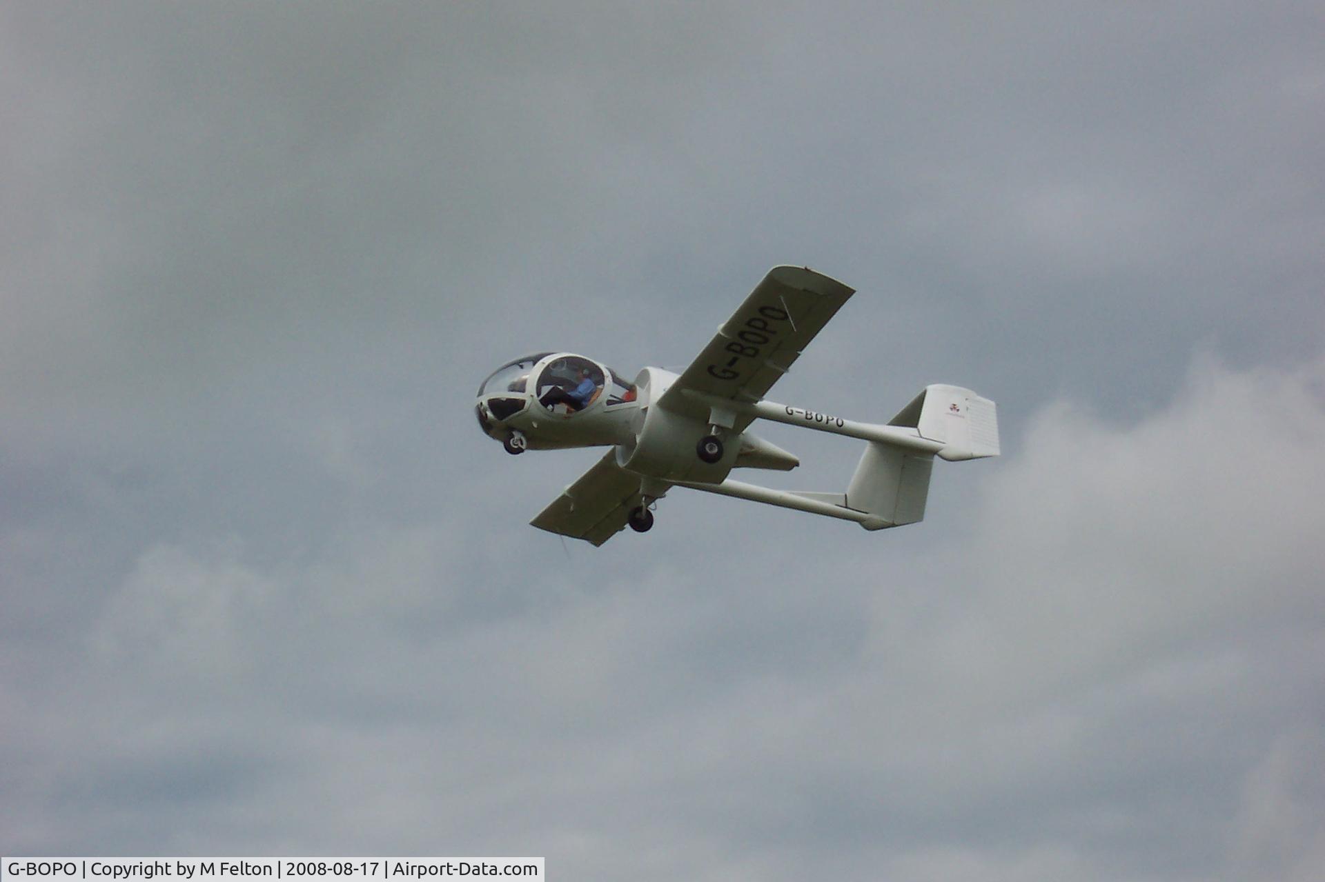 G-BOPO, 1993 Edgley EA7 Optica C/N EA7-021, Optica taking off from Compton Abbas 17-08-08