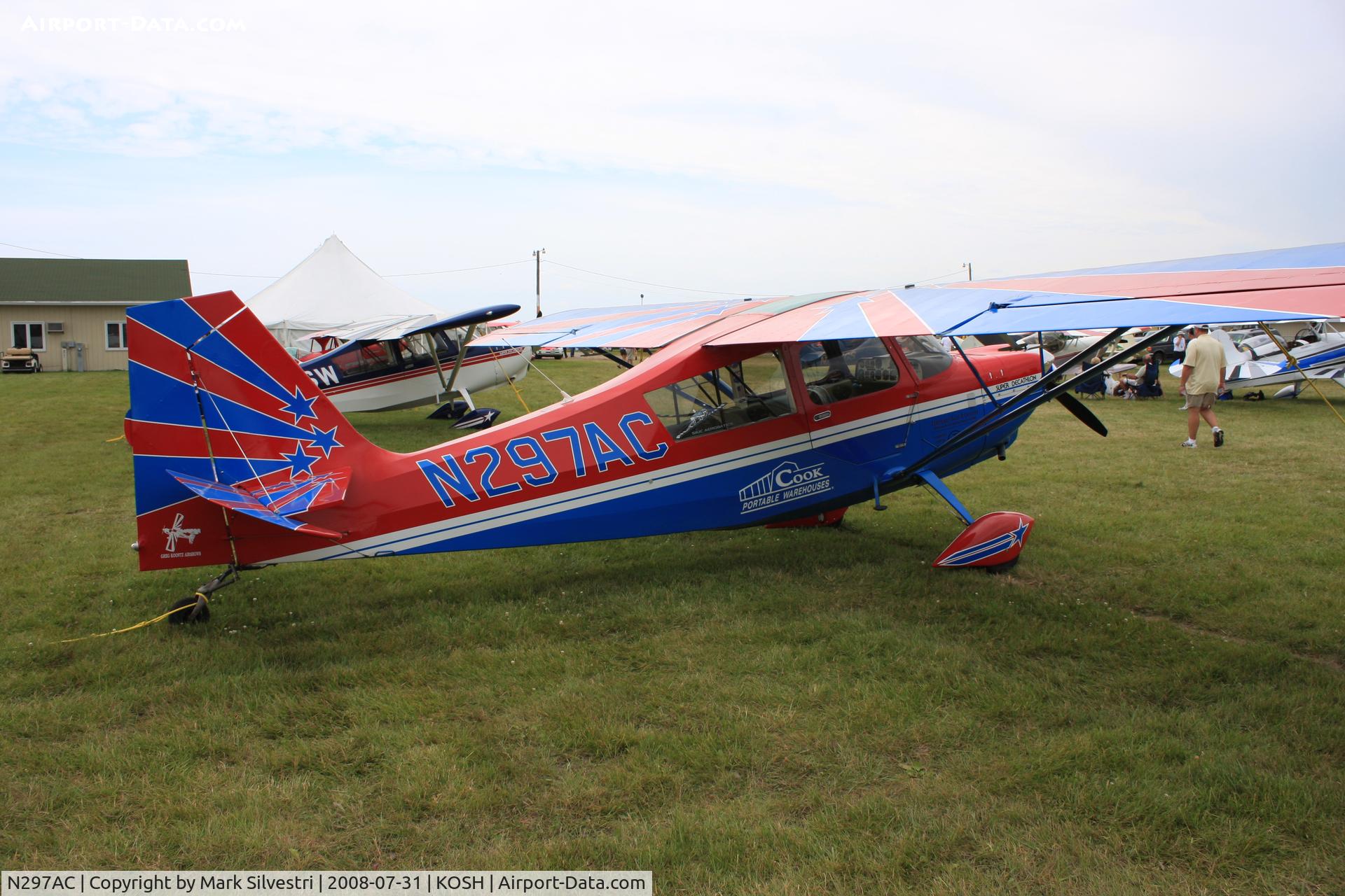 N297AC, 1996 American Champion 8KCAB Super Decathlon C/N 771-96, Oshkosh 2008