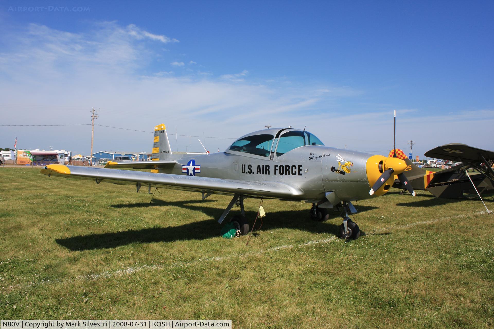 N80V, 1946 North American Navion (NA-145) C/N NAV-4-111, Oshkosh 2008