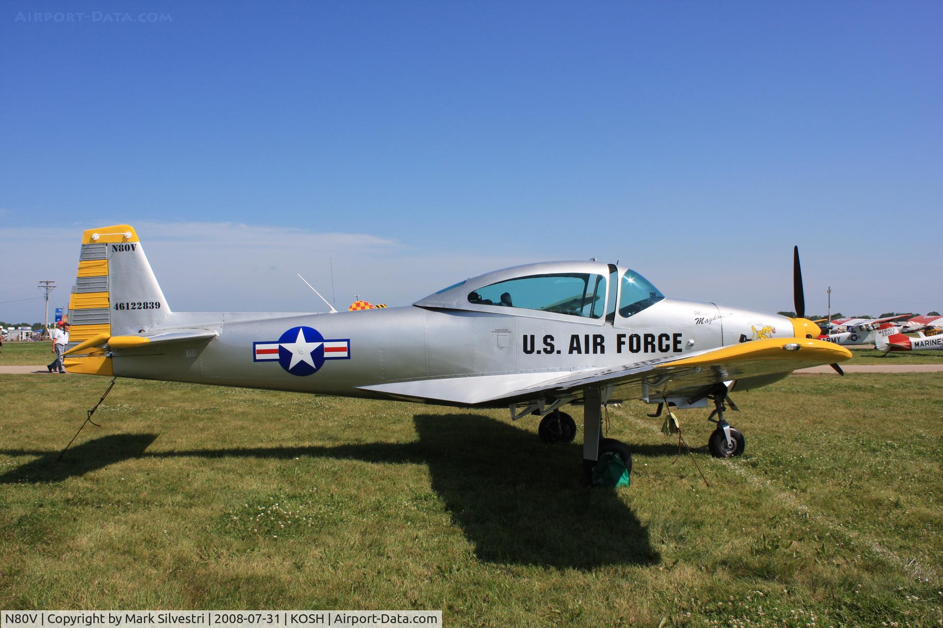 N80V, 1946 North American Navion (NA-145) C/N NAV-4-111, Oshkosh 2008