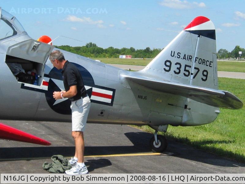 N16JG, 1942 North American AT-6C Texan C/N 88-11731, On display at Wings of Victory airshow - Lancaster, Ohio