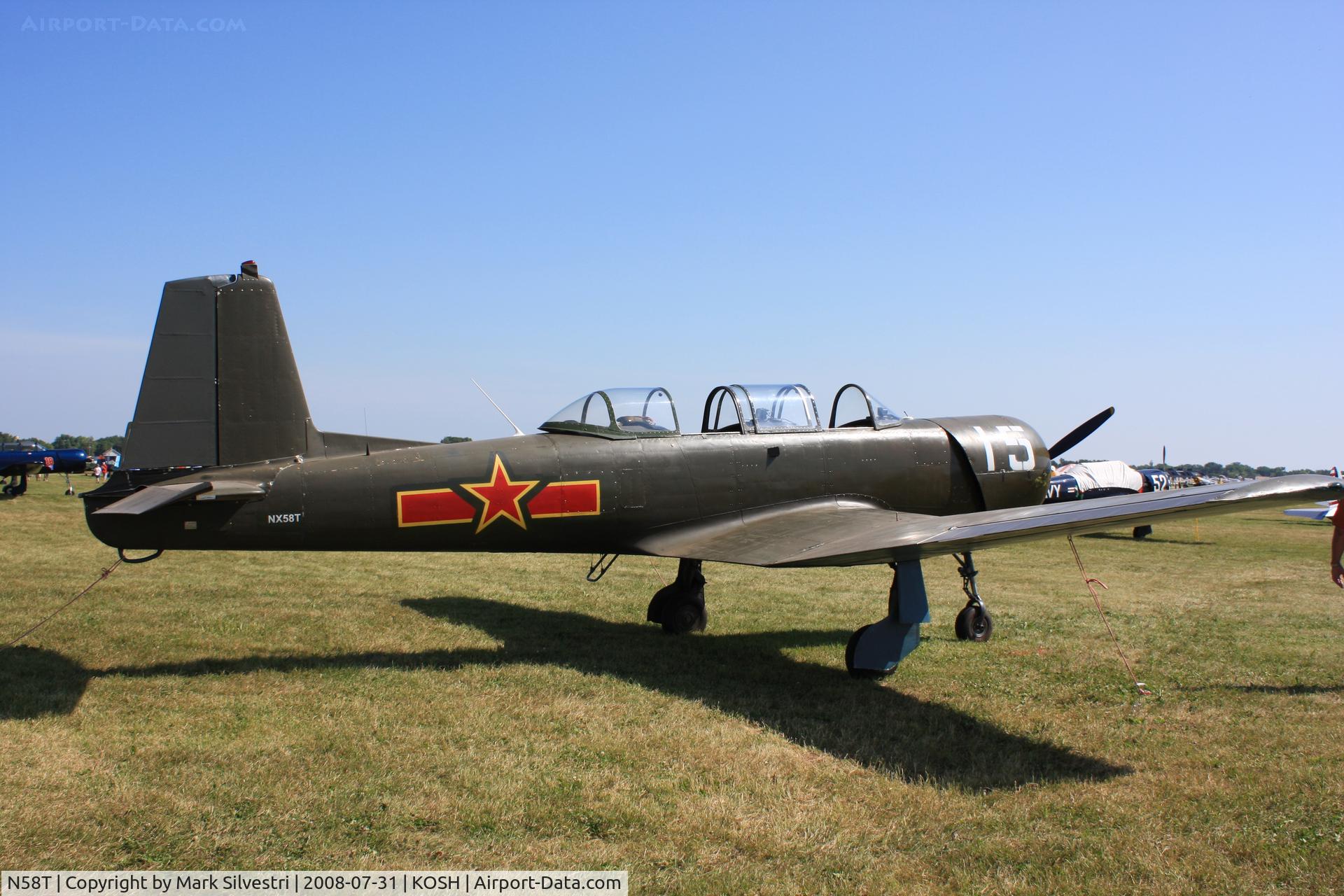 N58T, 1972 Nanchang CJ-6 C/N 2851208, Oshkosh 2008