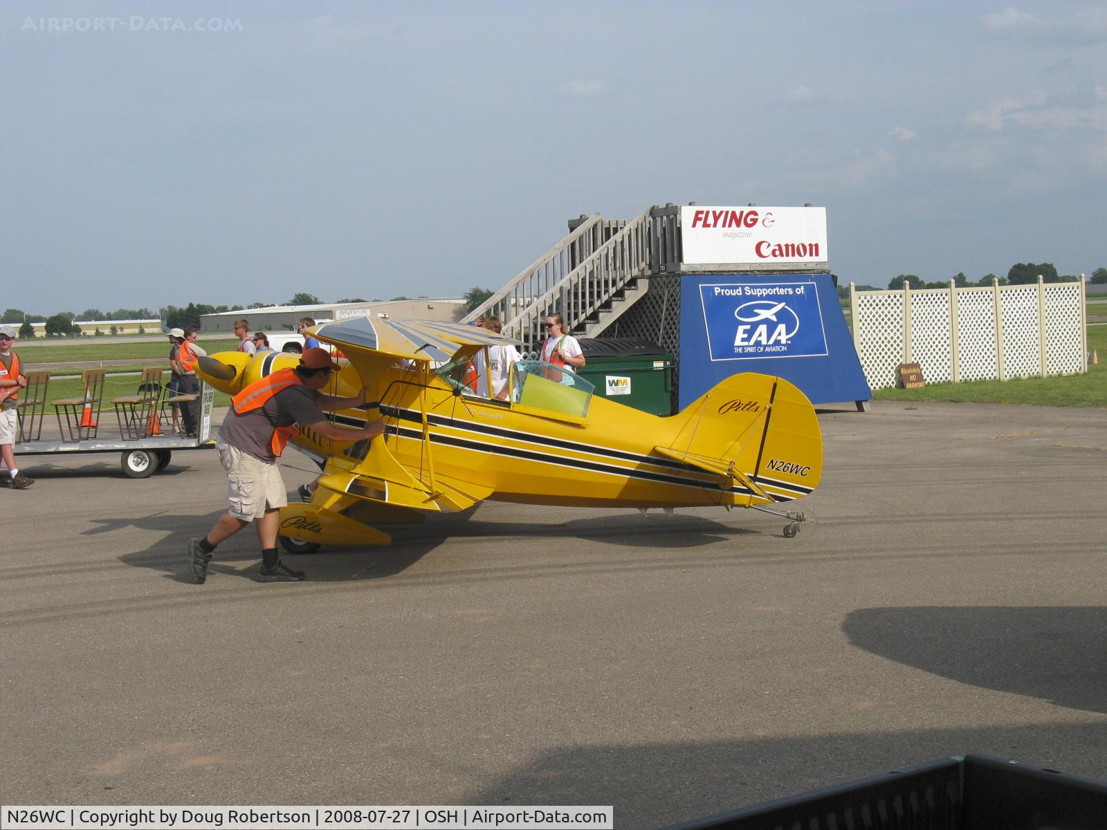 N26WC, Pitts S-1S Special C/N 001 (N26WC), 1999 Schaefer PITTS S-1-S, Lycoming IO-360 A&C