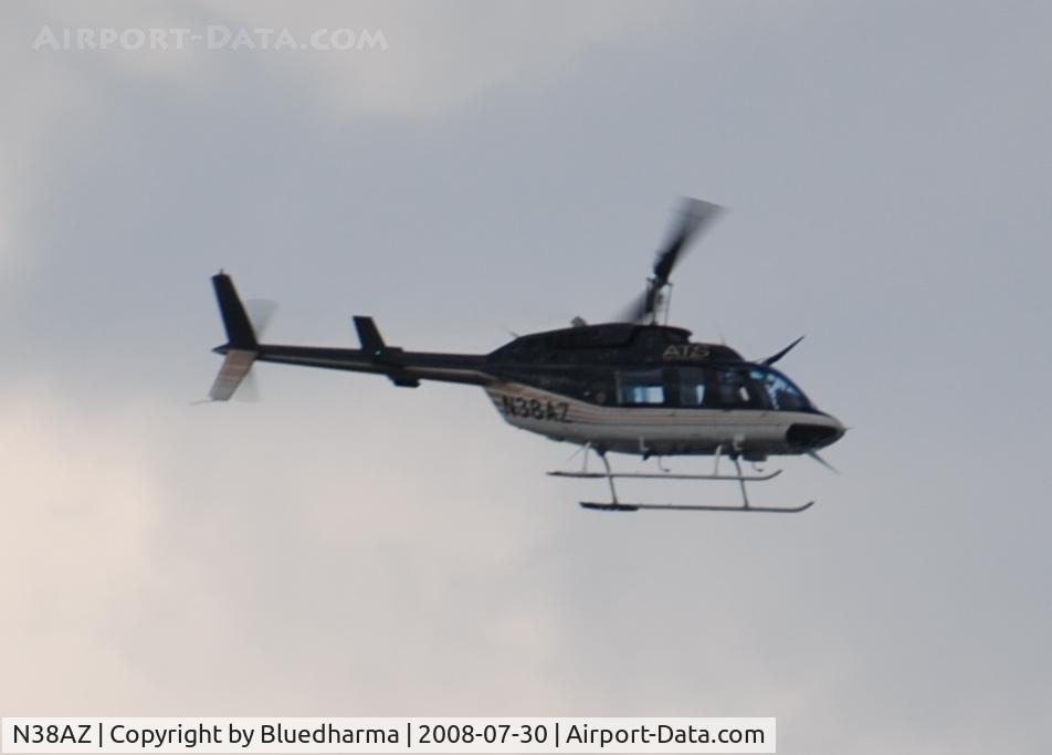 N38AZ, 1982 Bell 206L-1 LongRanger II C/N 45748, Flying over Columbine High School Area.
