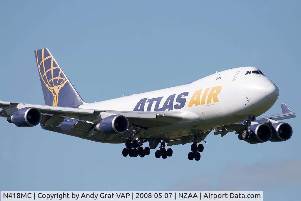 N418MC, 2002 Boeing 747-47UF C/N 32840, Atlas Air 747-400