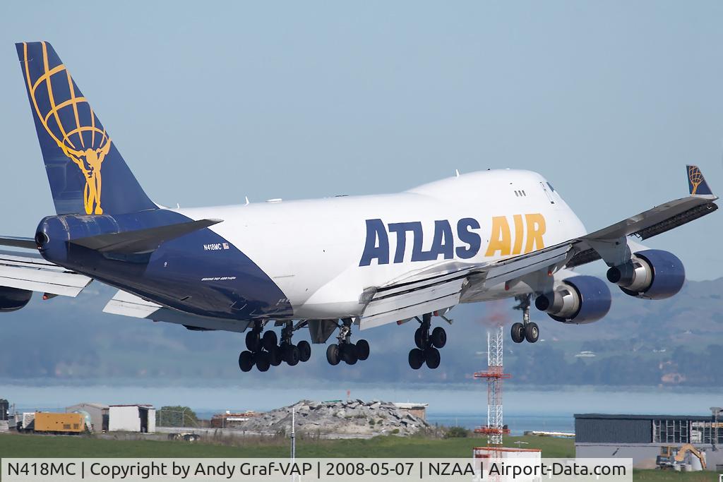 N418MC, 2002 Boeing 747-47UF C/N 32840, Atlas Air 747-400
