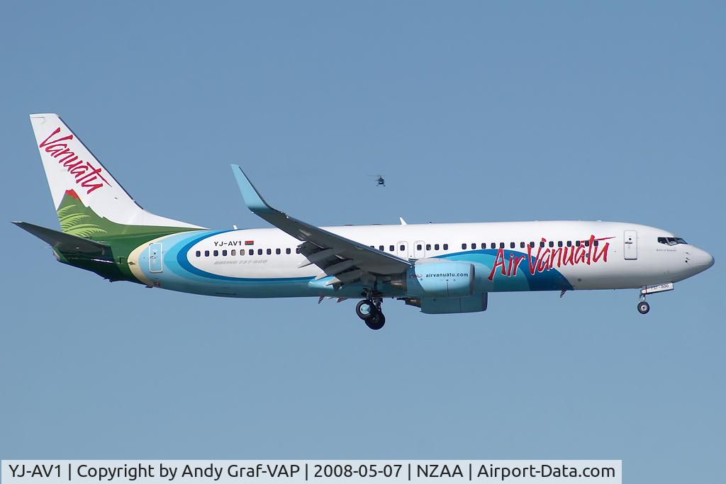 YJ-AV1, 2007 Boeing 737-8Q8 C/N 30734, Air Vanuatu 737-800