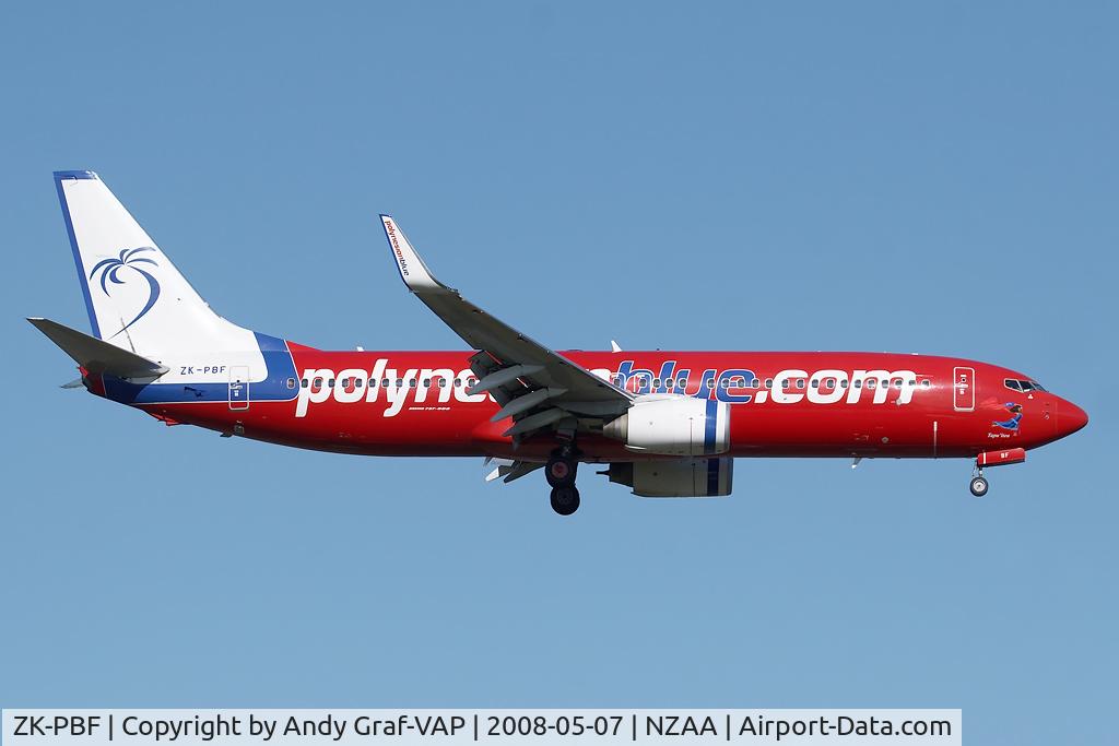 ZK-PBF, 2004 Boeing 737-8FE C/N 33799, Polynesian Blue 737-800