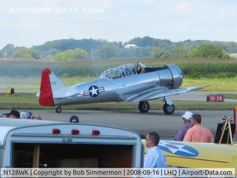 N128WK, 1952 North American AT-6G Texan C/N 168-102 (49-2998), Performing at the Wings of Victory airshow - Lancaster, Ohio