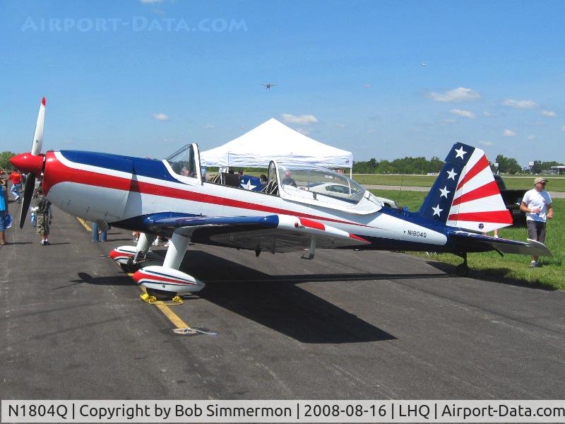 N1804Q, 1956 De Havilland Canada DHC-1B-2 C/N 216, On display at Wings of Victory airshow - Lancaster, Ohio