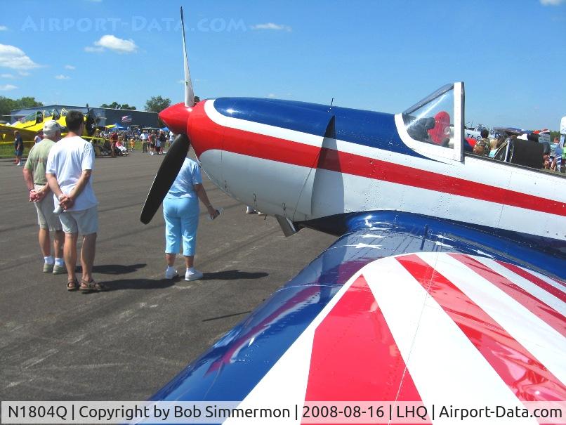 N1804Q, 1956 De Havilland Canada DHC-1B-2 C/N 216, On display at Wings of Victory airshow - Lancaster, Ohio