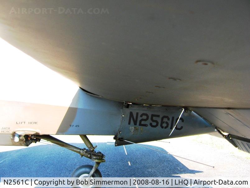 N2561C, Stinson L-5E Sentinel C/N 4472, Tail detail. On display at Wings of Victory airshow - Lancaster, Ohio