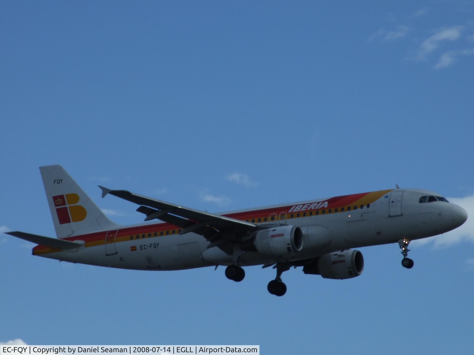 EC-FQY, 1992 Airbus A320-211 C/N 356, the last day of a 2 day trip for me.
