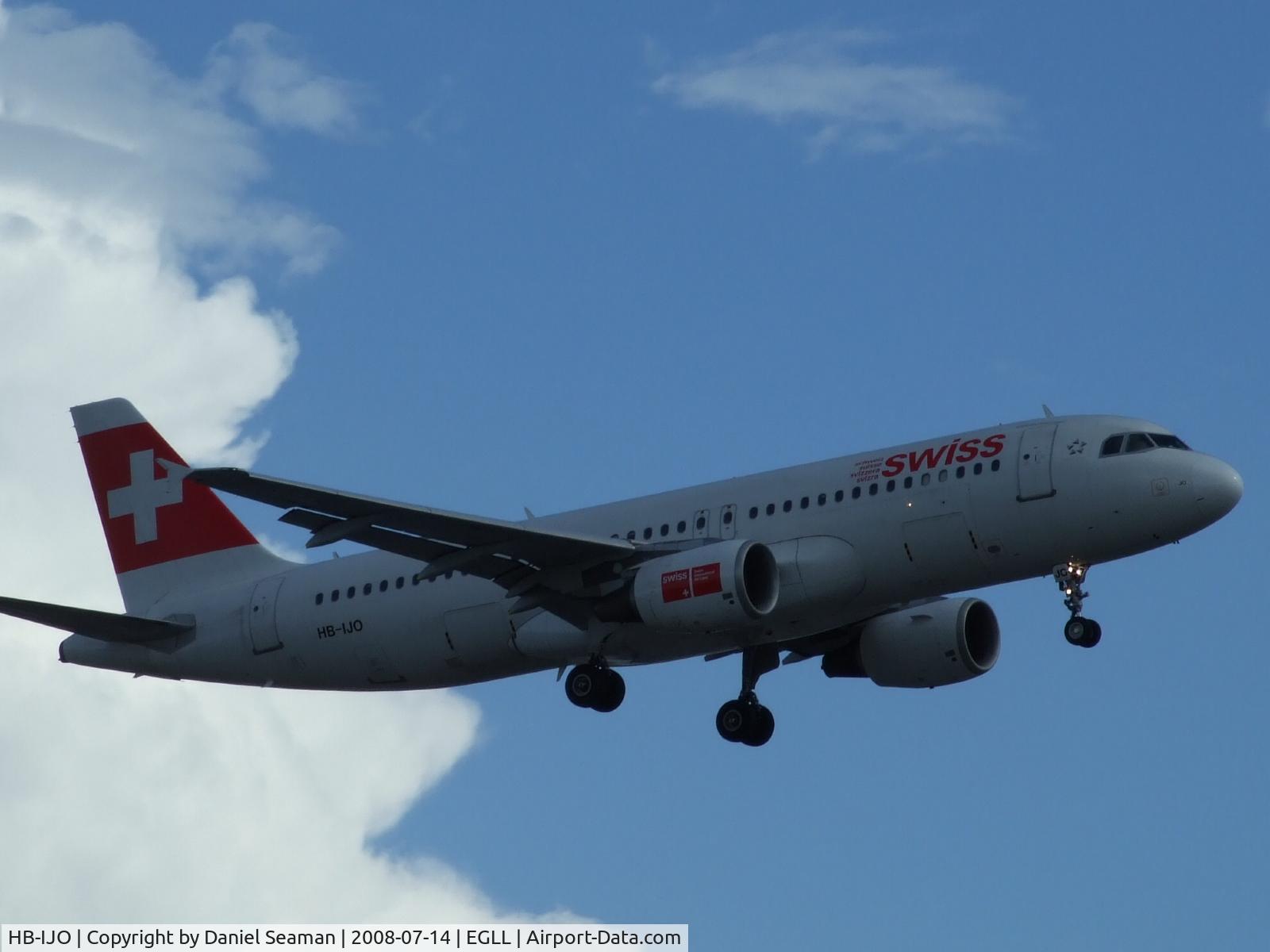 HB-IJO, 1997 Airbus A320-214 C/N 673, the last day of a 2 day trip for me.
