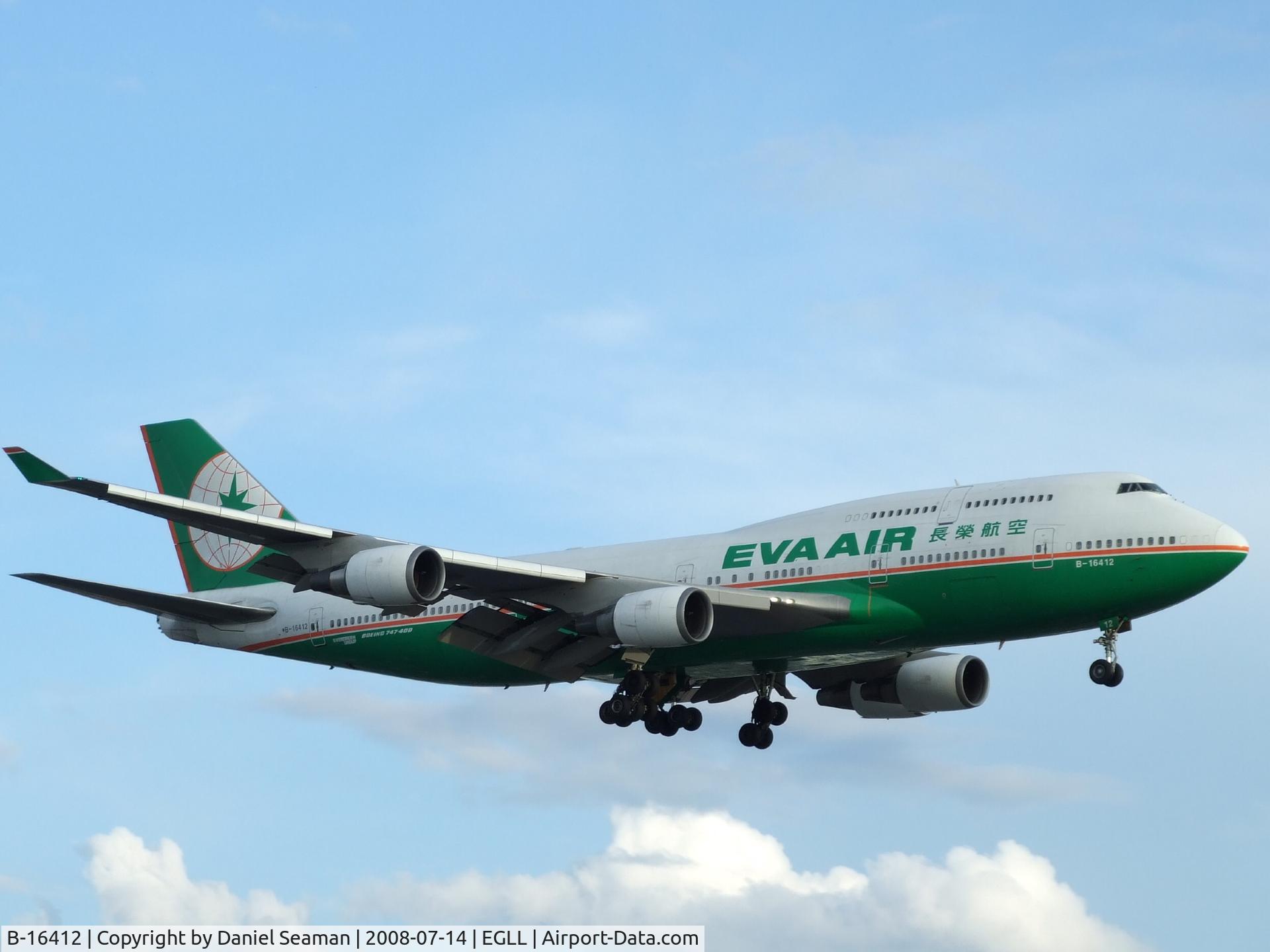 B-16412, Boeing 747-45E C/N 29112, the last day of a 2 day trip for me.
