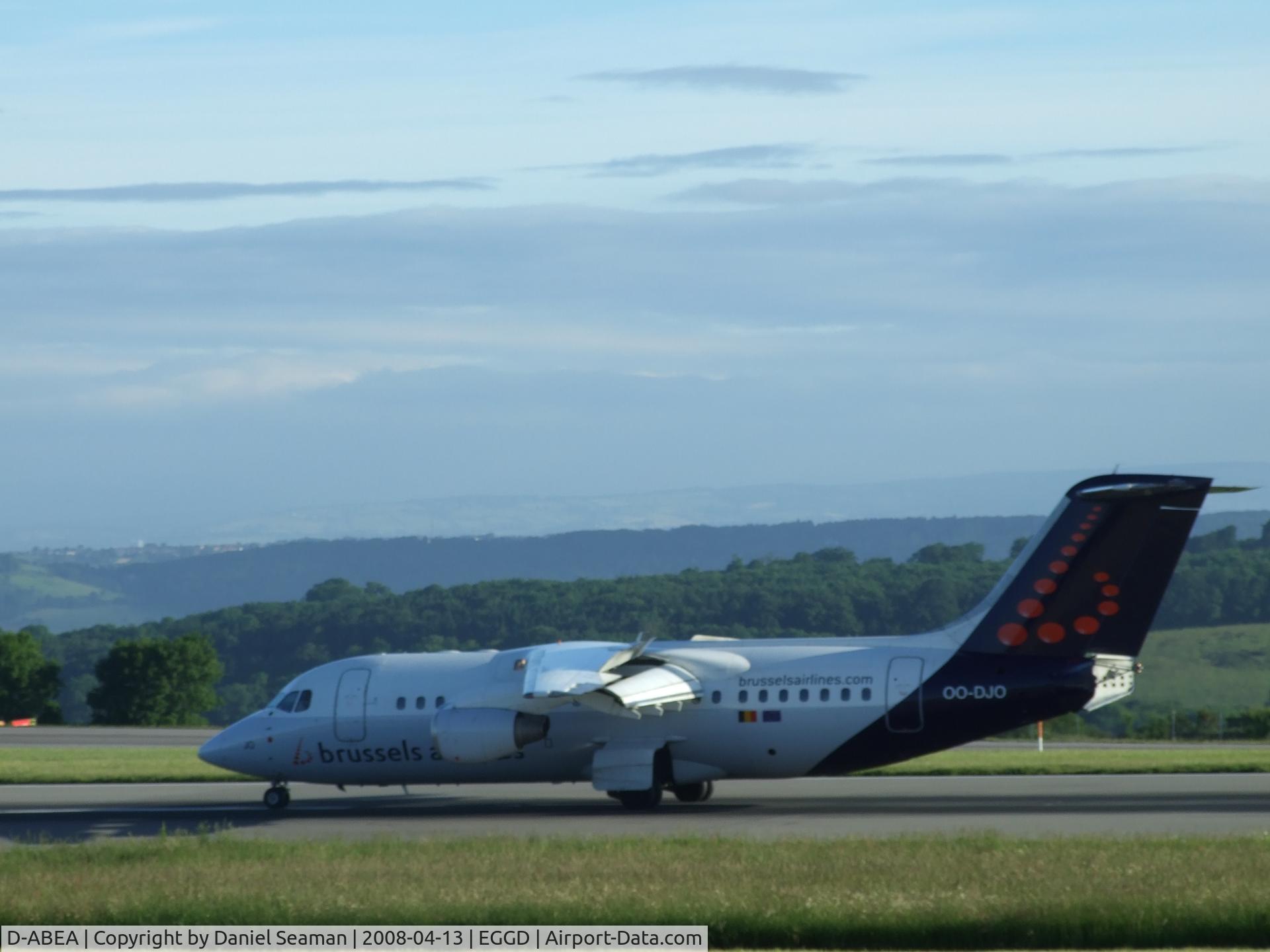 D-ABEA, 1990 Boeing 737-330 C/N 24565, the 1st flight of lufthansa into bristol.