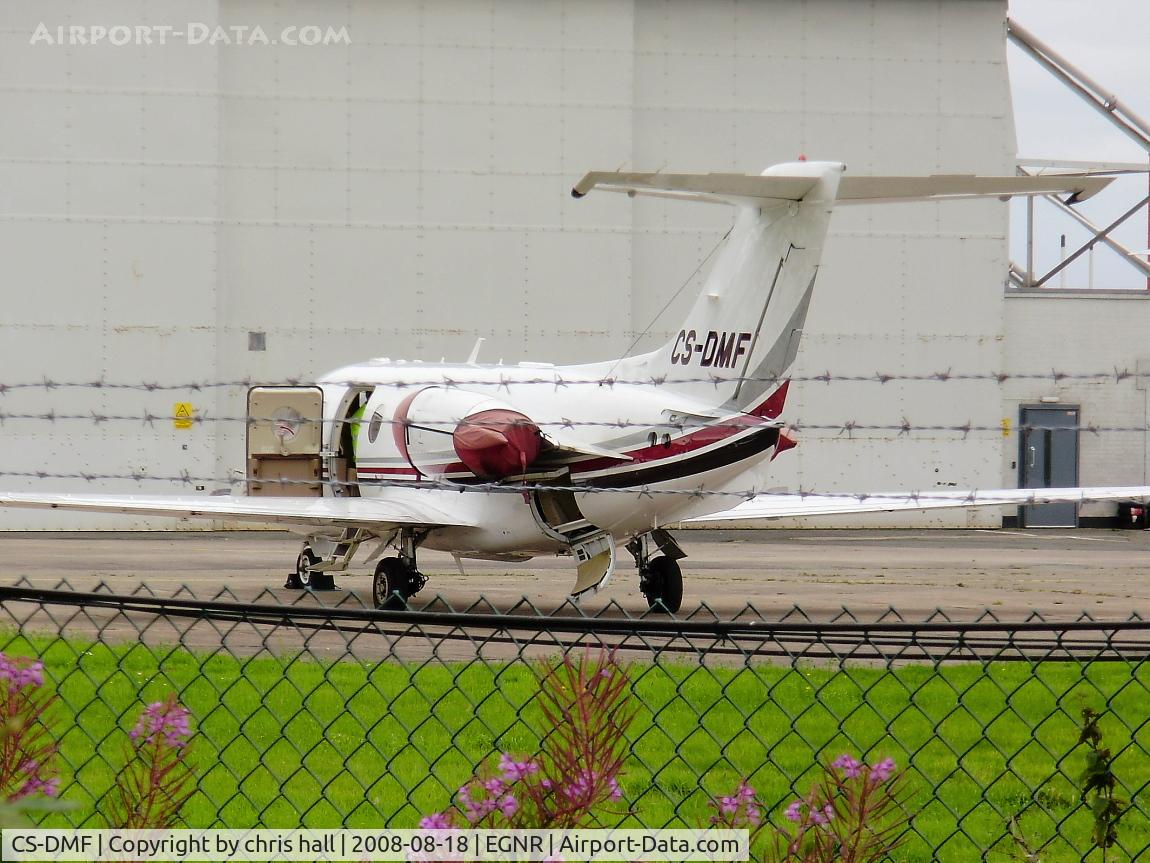 CS-DMF, 2005 Raytheon Hawker 400XP C/N RK-410, NetJets Europe, on the Hawker Beechcraft apron at Hawarden