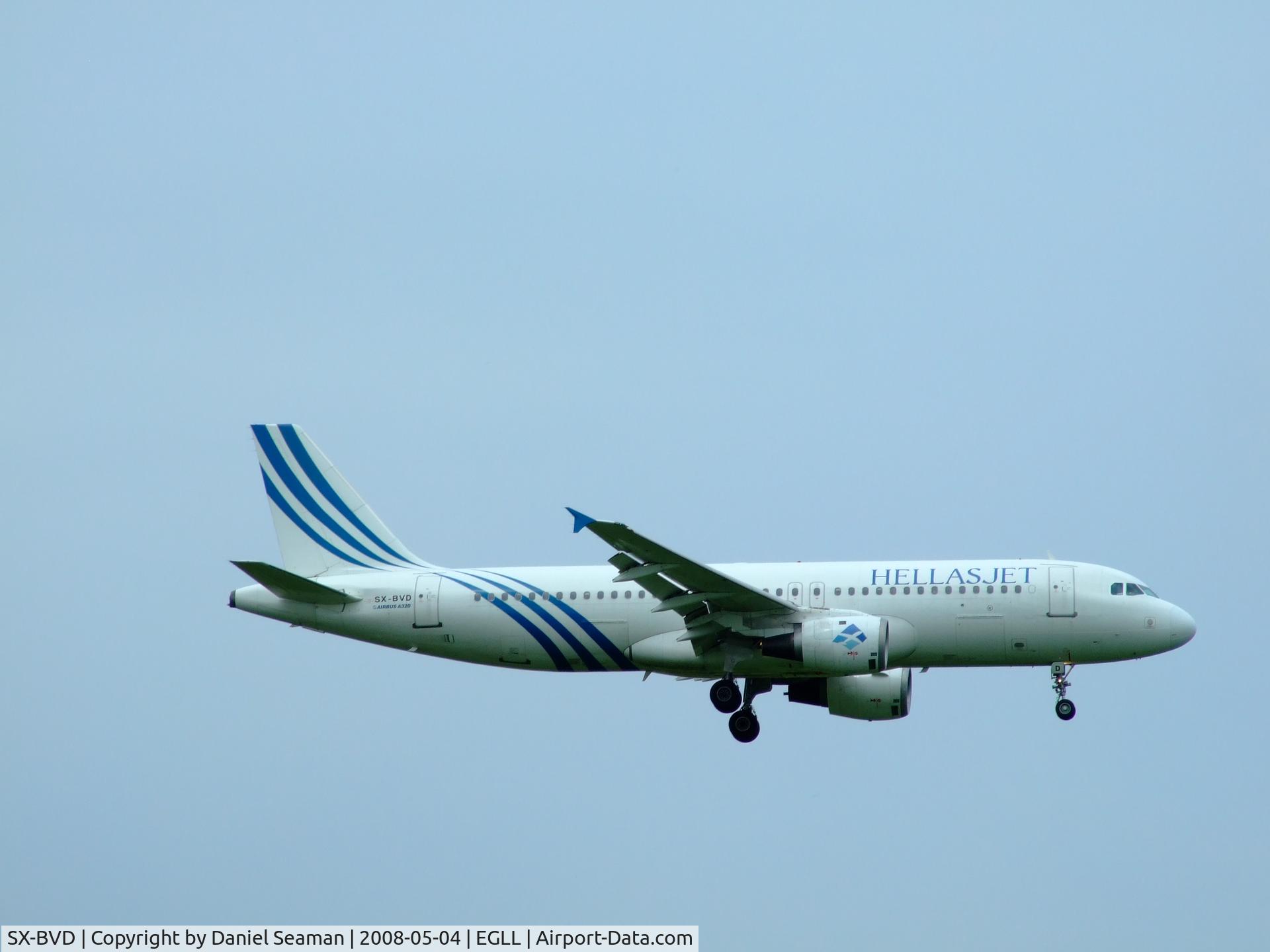 SX-BVD, 1990 Airbus A320-211 C/N 142, leased from lat charter
