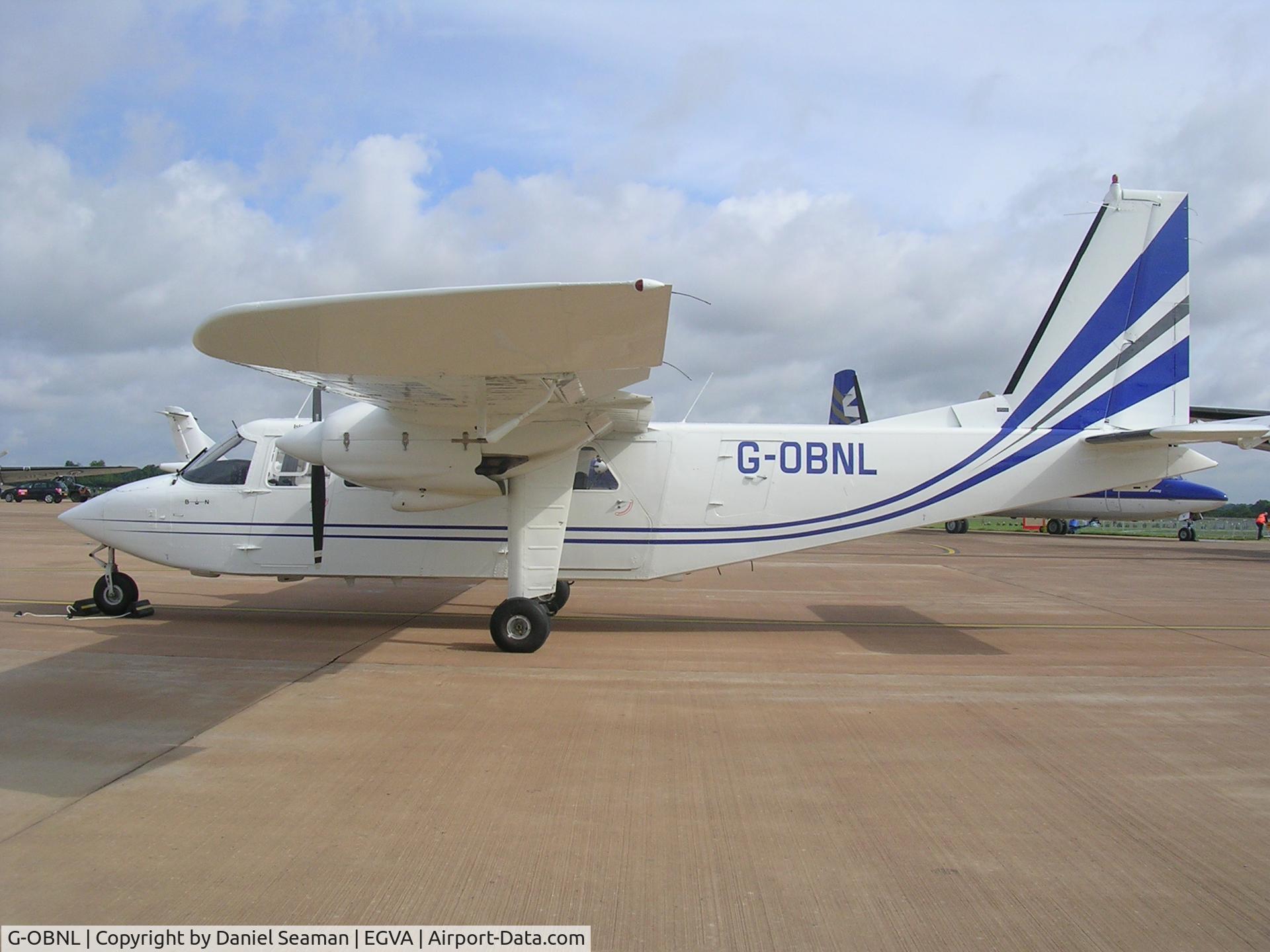 G-OBNL, 1976 Britten-Norman BN-2B-21 Defender C/N 523, a charter for riat07