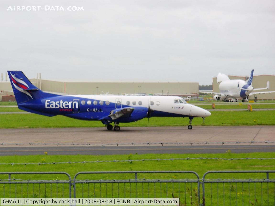 G-MAJL, 1996 British Aerospace Jetstream 41 C/N 41087, Eastern Airways, with A300F4-608ST 