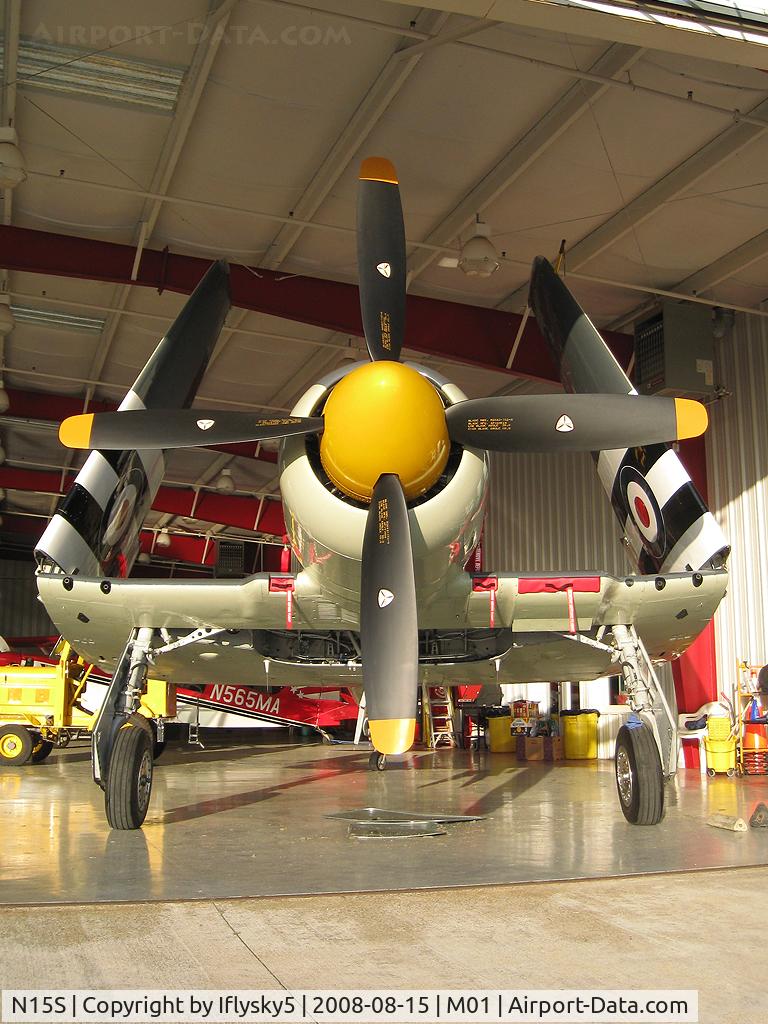N15S, 1953 Hawker Sea Fury FB.11 C/N 41H/696792, NX15S Hawker Siddeley Sea Fury