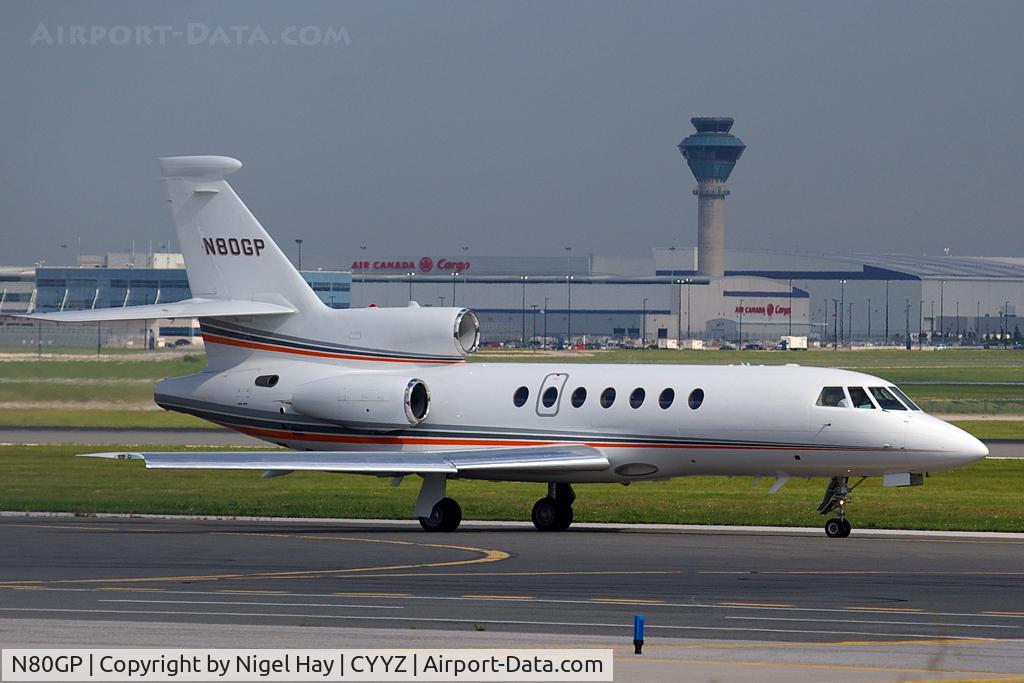 N80GP, 1998 Dassault Falcon 50EX C/N 274, Taxing down Juliet for Rwy 05