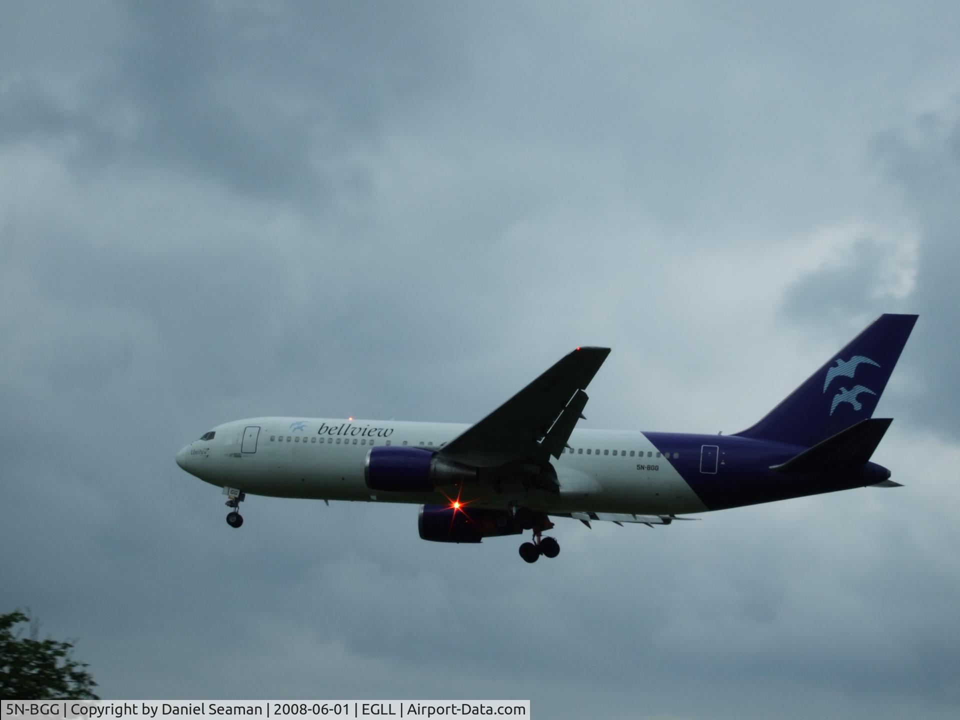 5N-BGG, 1987 Boeing 767-241/ER C/N 23805, the last of a 2 day trip very enjoyable.