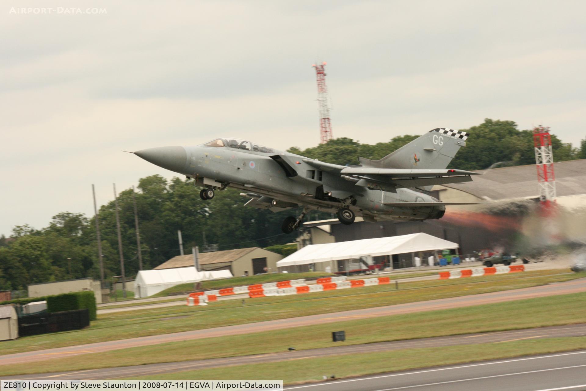 ZE810, 1988 Panavia Tornado F.3 C/N 3324, Taken at the Royal International Air Tattoo 2008 during arrivals and departures (show days cancelled due to bad weather)