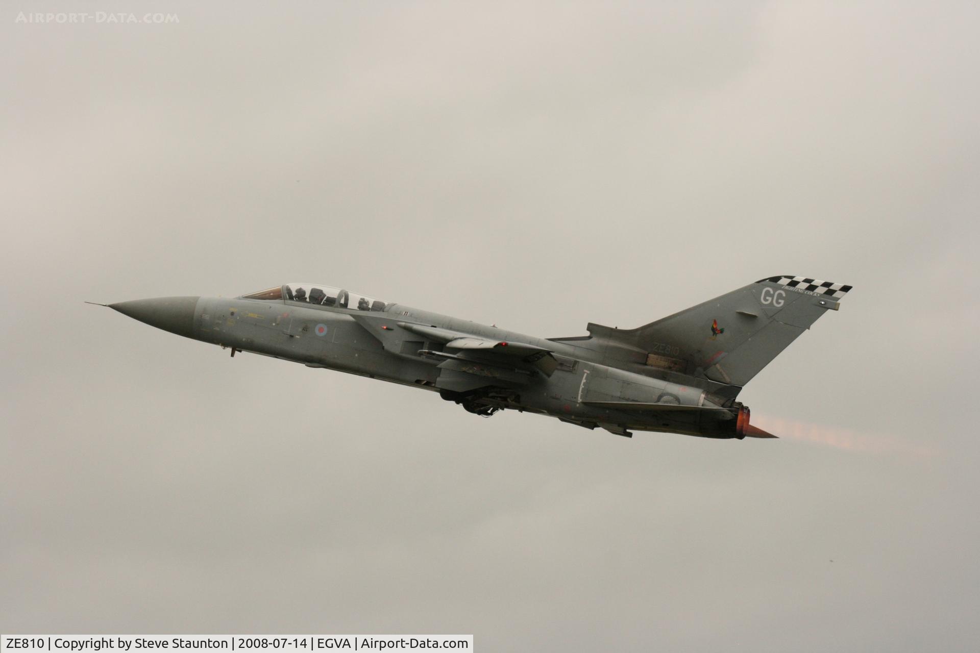 ZE810, 1988 Panavia Tornado F.3 C/N 3324, Taken at the Royal International Air Tattoo 2008 during arrivals and departures (show days cancelled due to bad weather)