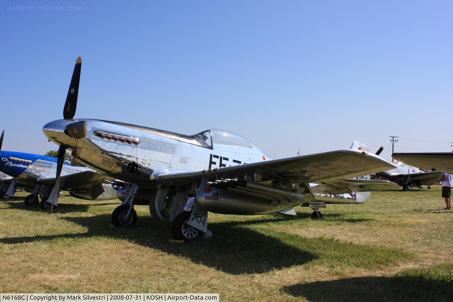 N6168C, 1944 North American P-51D Mustang C/N 44-73704, Oshkosh 2008