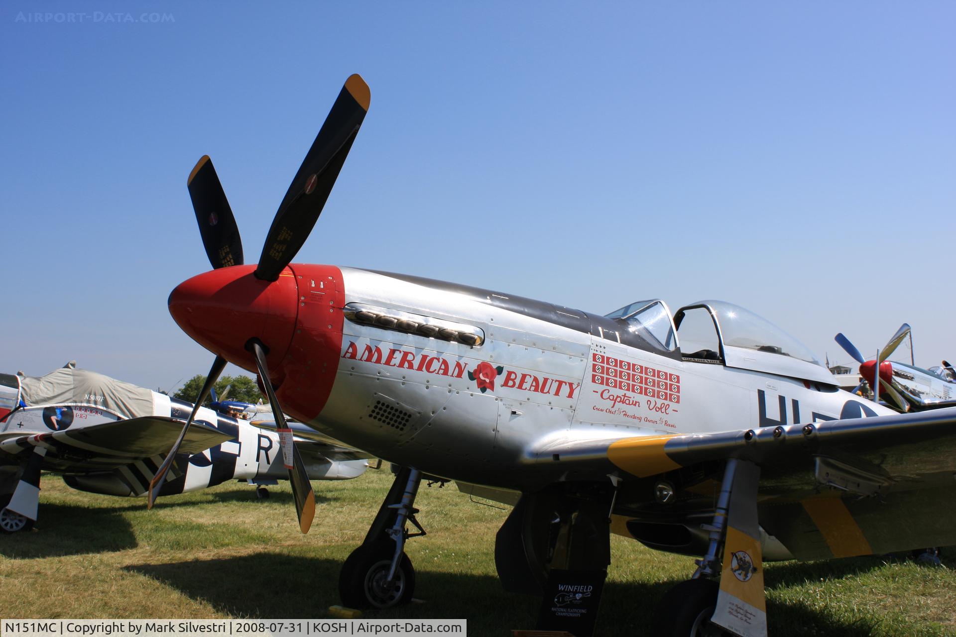 N151MC, 1968 North American F-51D Mustang Mustang C/N AF6722581, Oshkosh 2008
