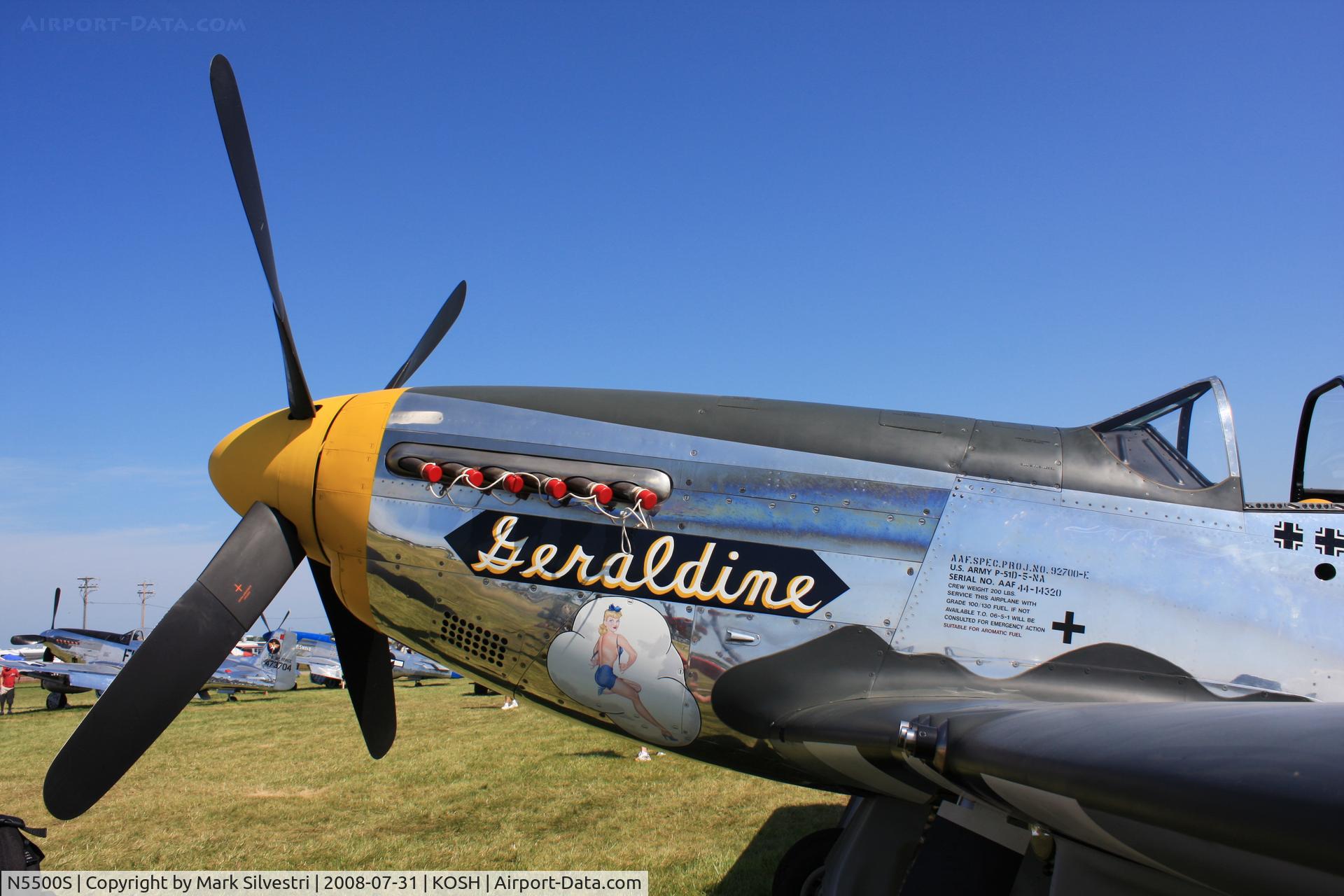 N5500S, 1944 North American F-51D Mustang C/N 44-63655, Oshkosh 2008