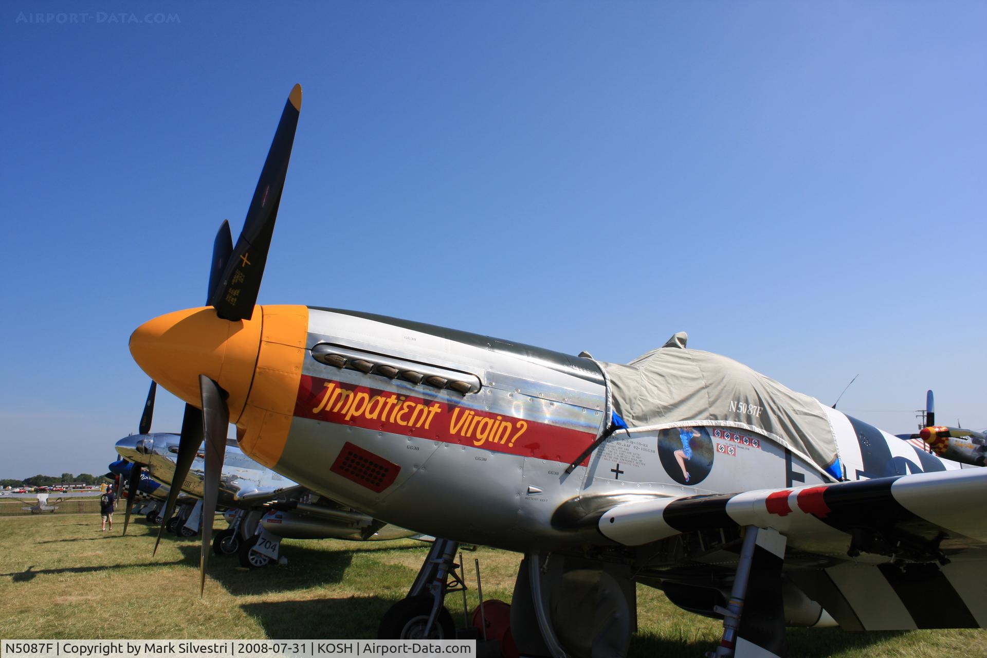 N5087F, 1943 North American P-51B Mustang C/N 104-25440, Oshkosh 2008