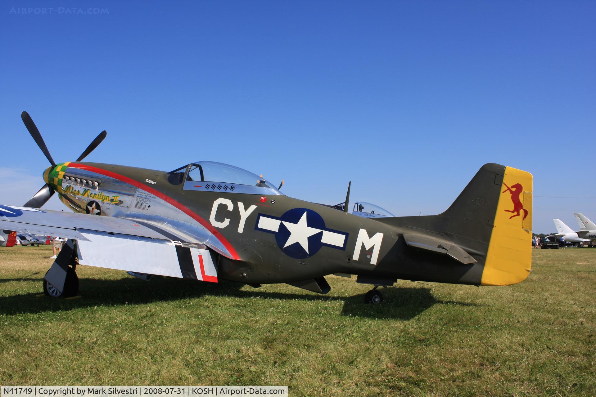 N41749, 1944 North American P-51D Mustang C/N 44-63663, Oshkosh 2008