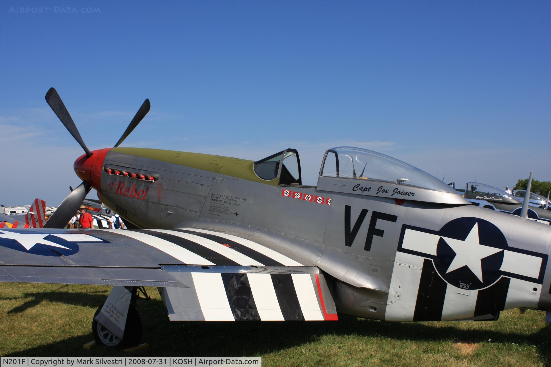 N201F, 1944 North American P-51D Mustang C/N 44-84933N, Oshkosh 2008