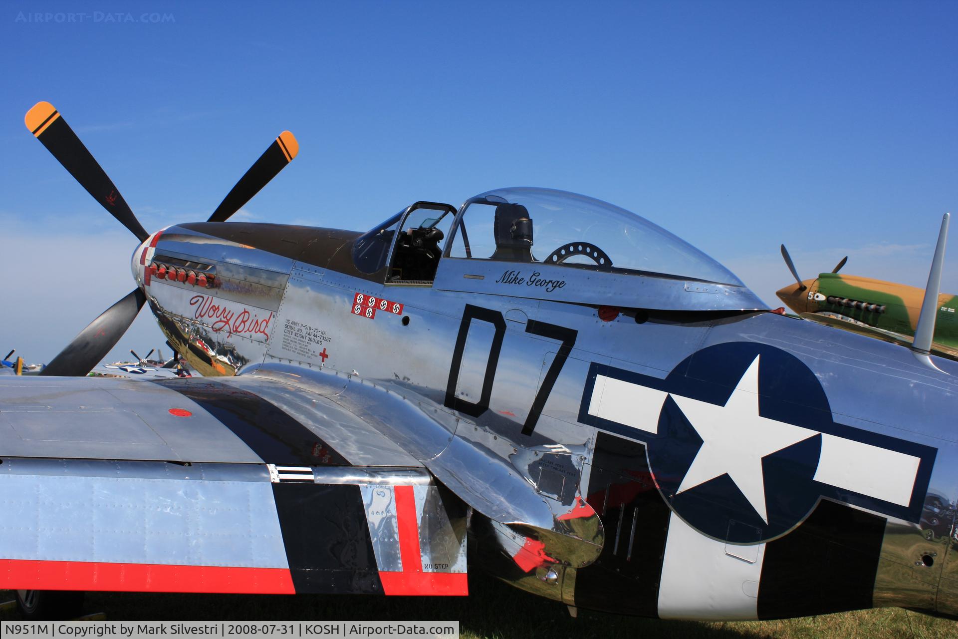 N951M, 1944 North American P-51D Mustang C/N 122-39746 (44-73287N), Oshkosh 2008