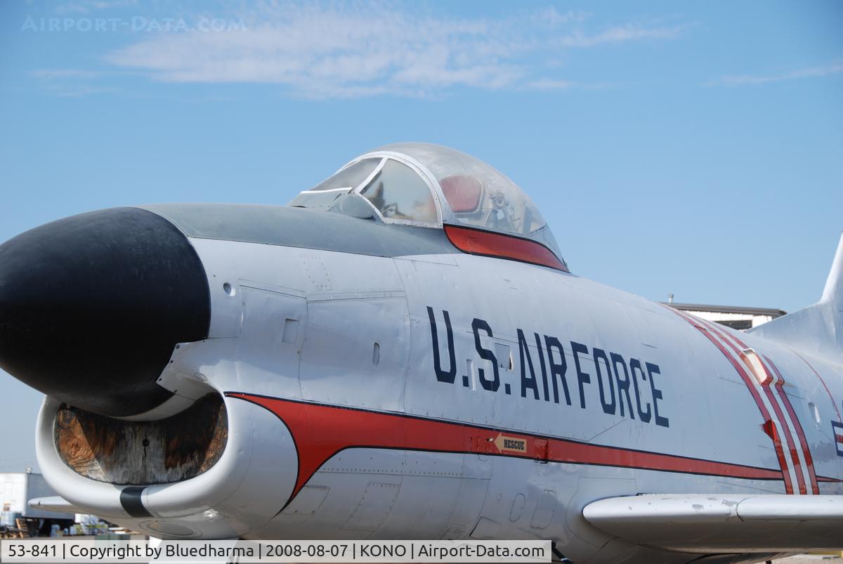 53-841, 1955 North American F-86D Sabre C/N 201-285, Sabre Parked at Ontario Airport. Part of the Merle Maine collection