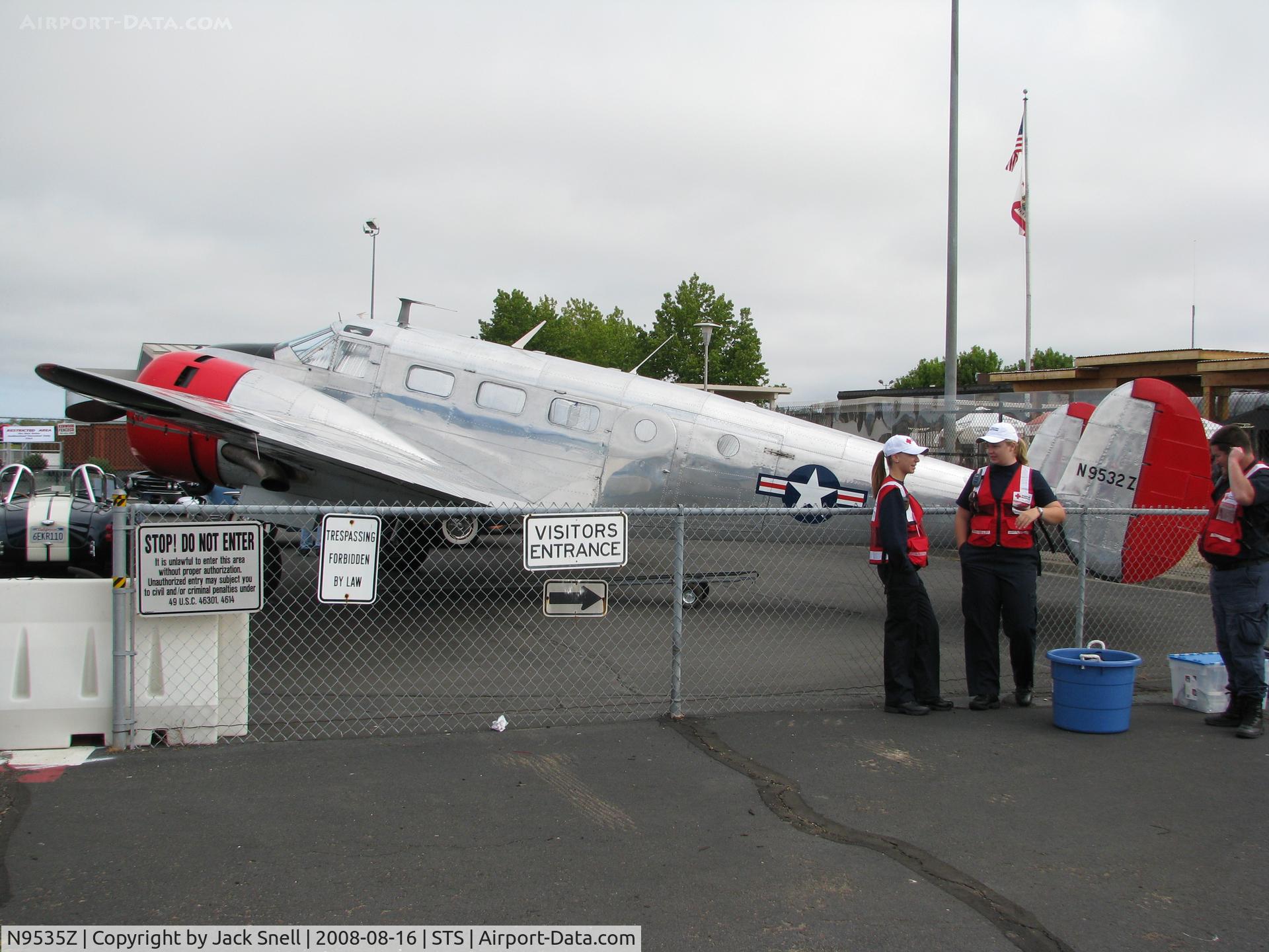 N9535Z, 1951 Beech C-45H Expeditor C/N AF-81, Displayed at the 2008 Wings Over Wine Country Air Show