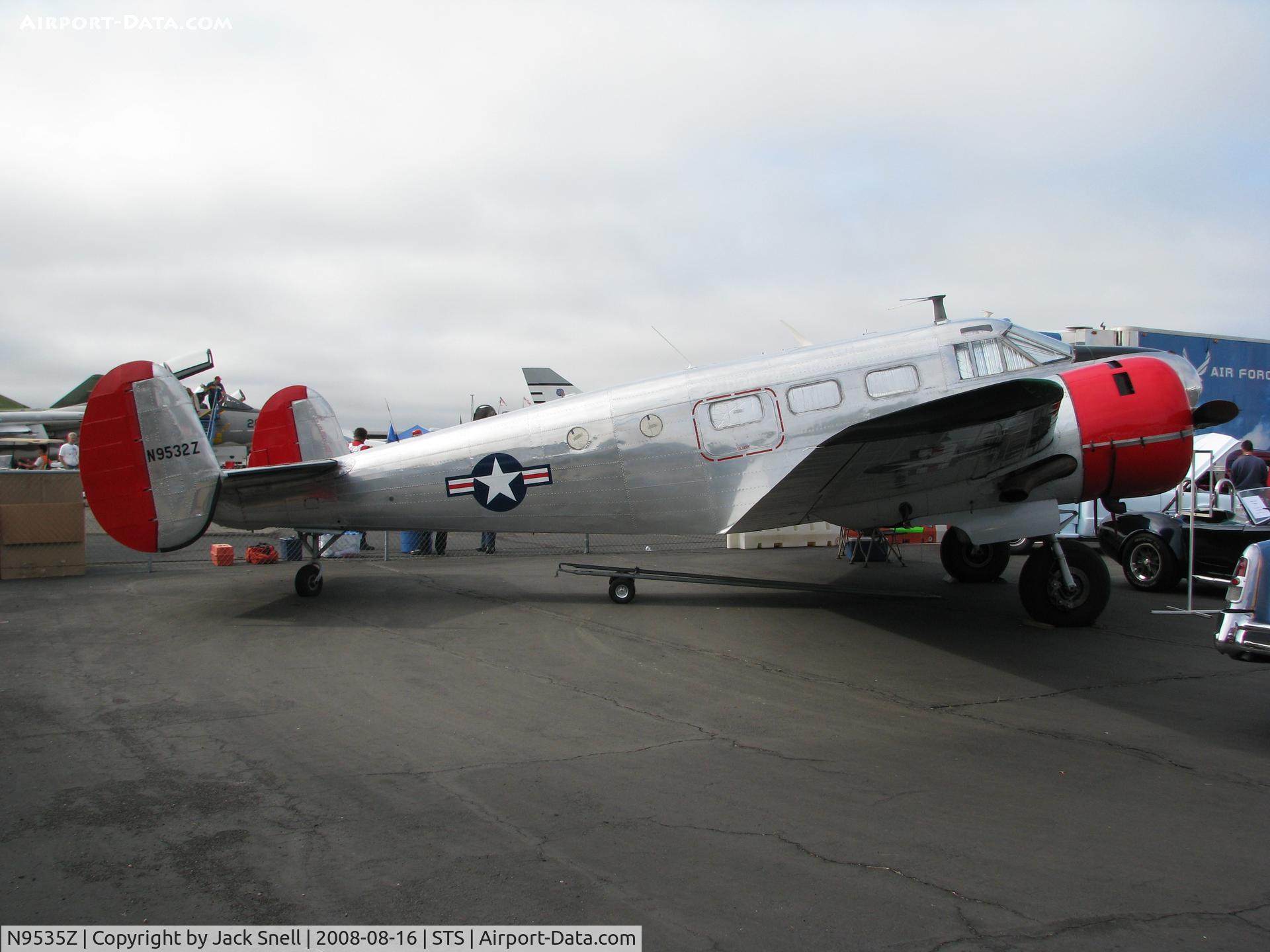 N9535Z, 1951 Beech C-45H Expeditor C/N AF-81, Displayed at the 2008 Wings Over Wine Country Air Show