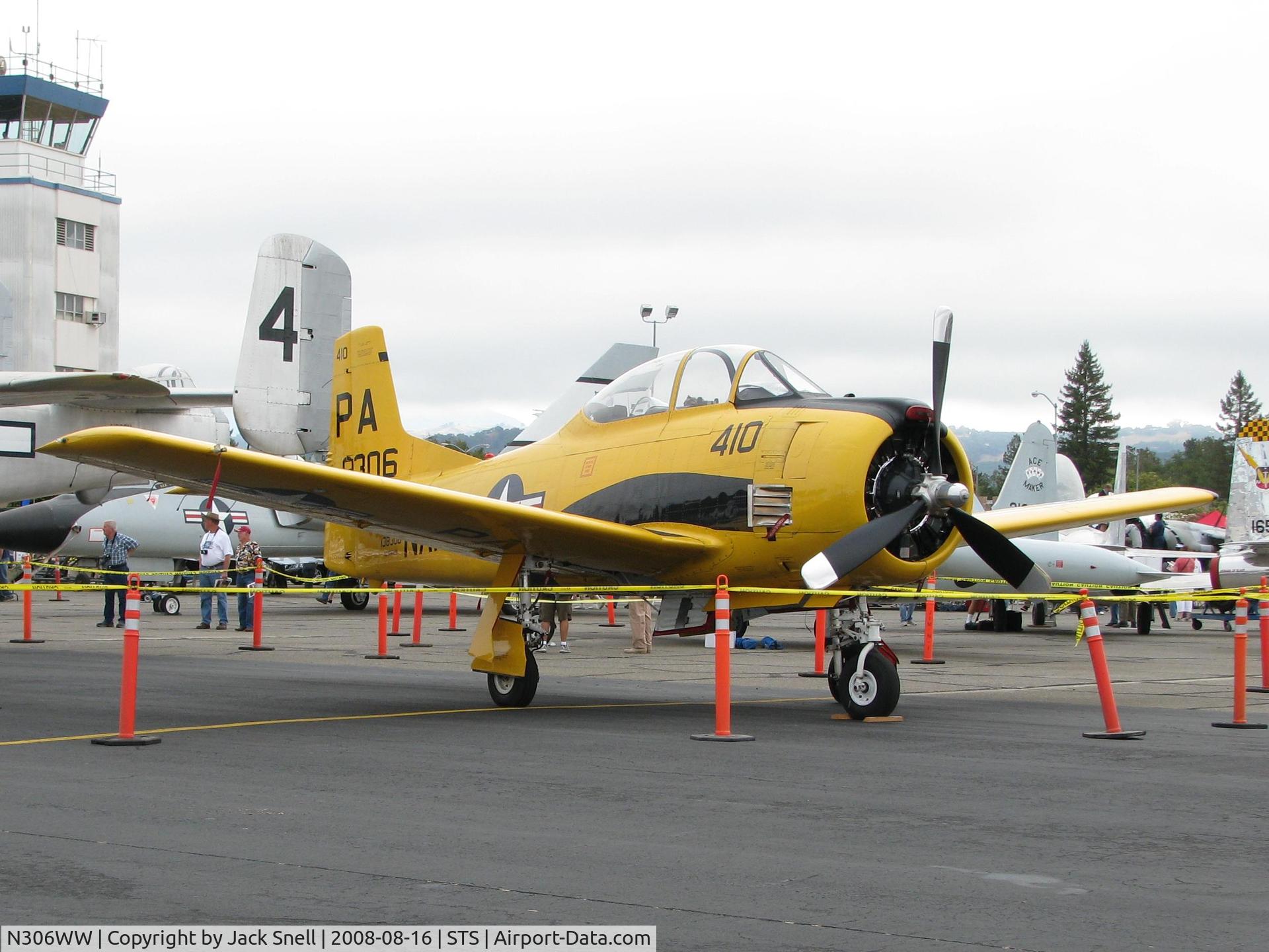 N306WW, 1955 North American T-28B Trojan C/N 200-377, Displayed at the 2008 Wings Over Wine Country Air Show