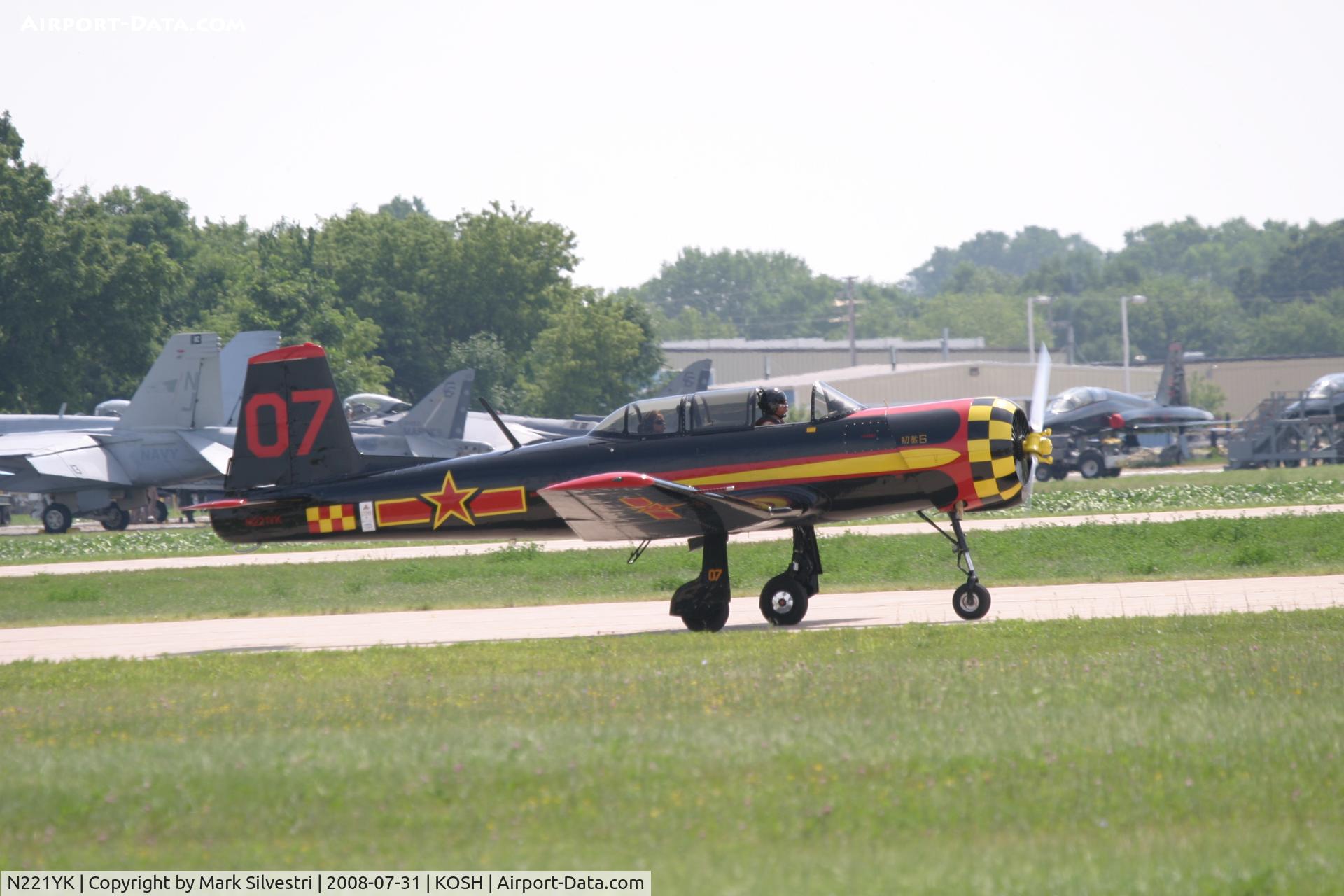 N221YK, 1968 Nanchang CJ-6 C/N 2432001, Oshkosh 2008