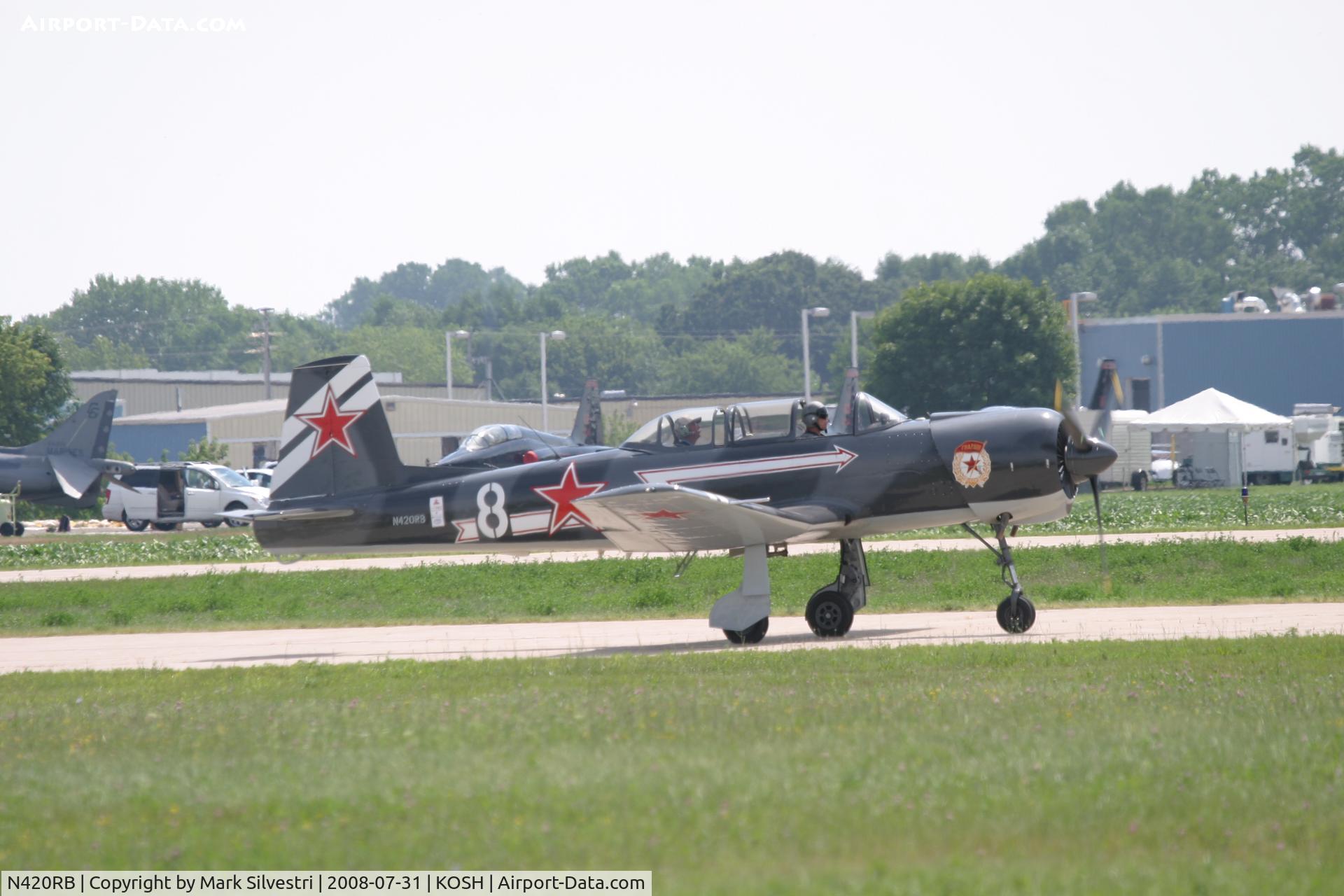 N420RB, 1972 Nanchang CJ-6A C/N 2132049, Oshkosh 2008