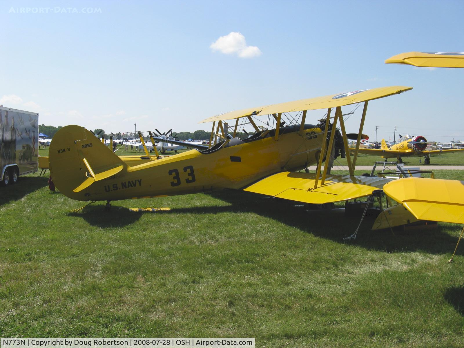 N773N, 1941 Naval Aircraft Factory N3N-3 C/N 2865, 1941 Naval Aircraft Factory N3N-3 'Yellow Peril', Wright radial 235 Hp