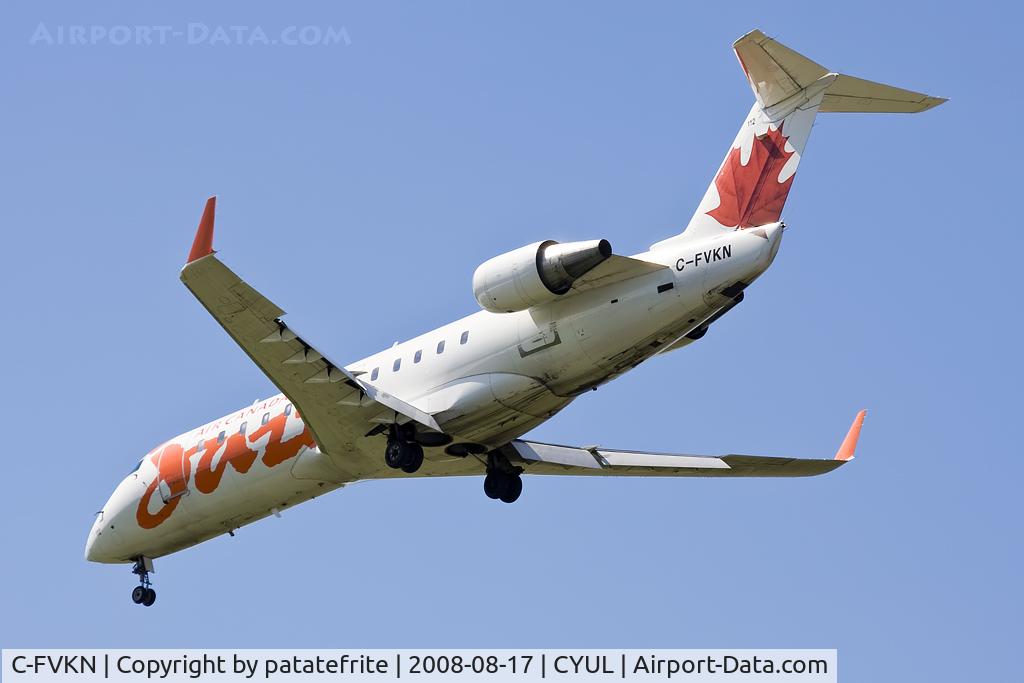 C-FVKN, 1995 Canadair CRJ-100ER (CL-600-2B19) C/N 7078, On final 24R Montréal