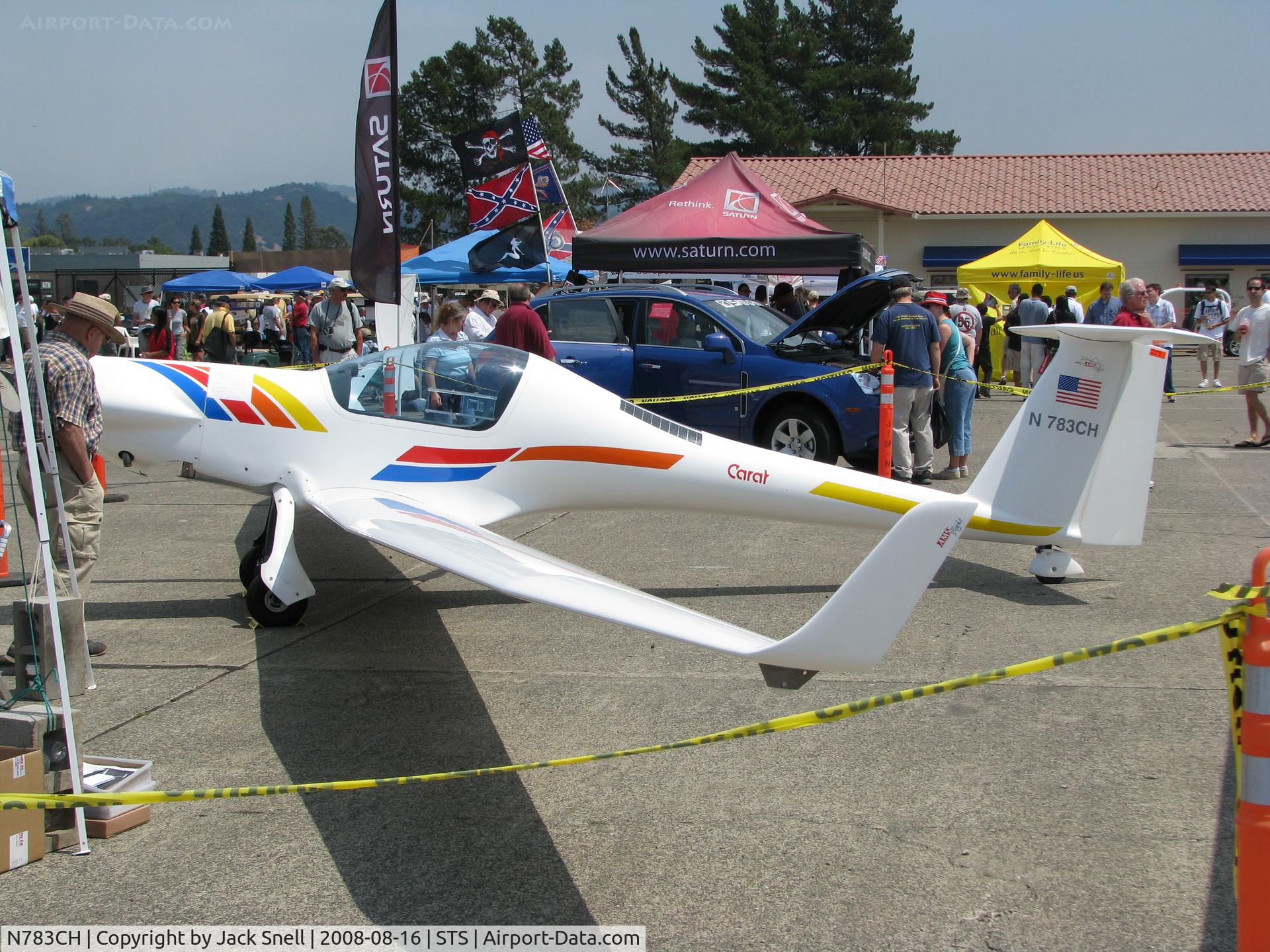 N783CH, 2007 AMS-Flight Carat A C/N CA027, Displayed at the 2008 Wings Over Wine Country Air Show