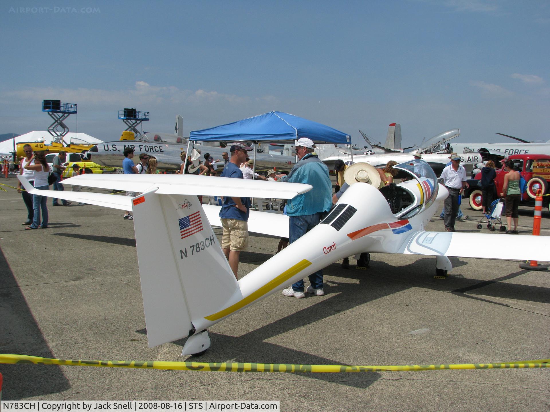 N783CH, 2007 AMS-Flight Carat A C/N CA027, Displayed at the 2008 Wings Over Wine Country Air Show