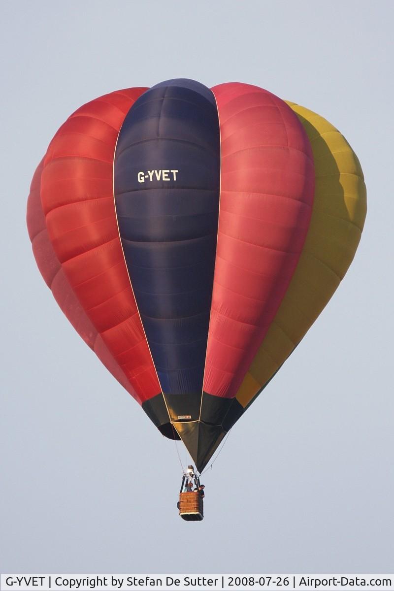 G-YVET, 1993 Cameron Balloons V-90 C/N 3182, During balloon meeting in Eeklo, Belgium