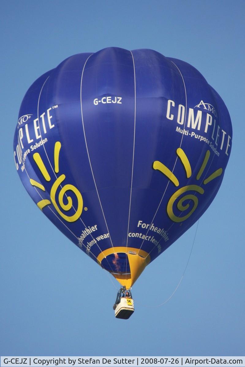 G-CEJZ, 2007 Cameron Balloons C-90 C/N 10970, During balloon meeting in Eeklo, Belgium