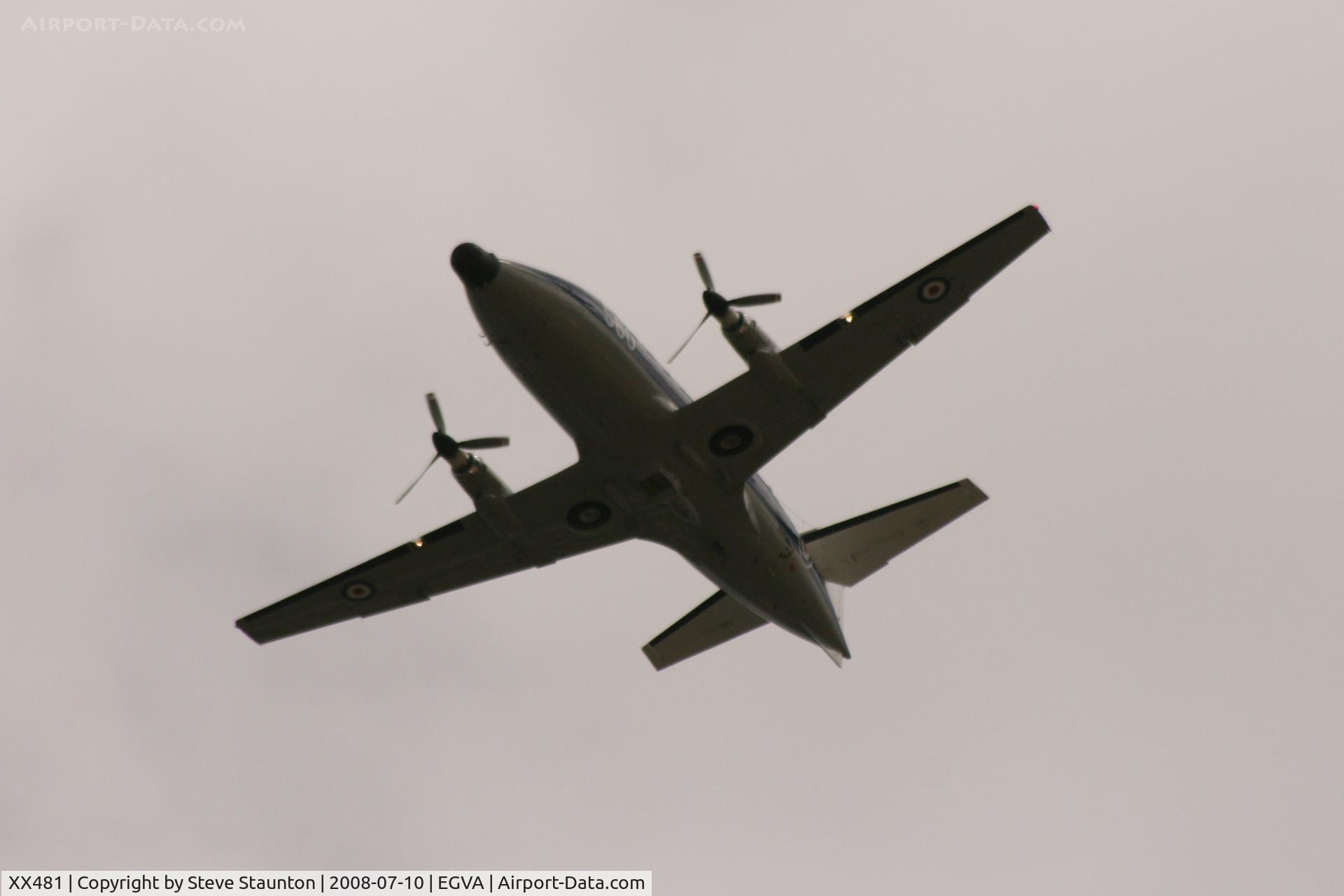 XX481, 1978 Scottish Aviation HP-137 Jetstream T.2 C/N 251, Taken at the Royal International Air Tattoo 2008 during arrivals and departures (show days cancelled due to bad weather)