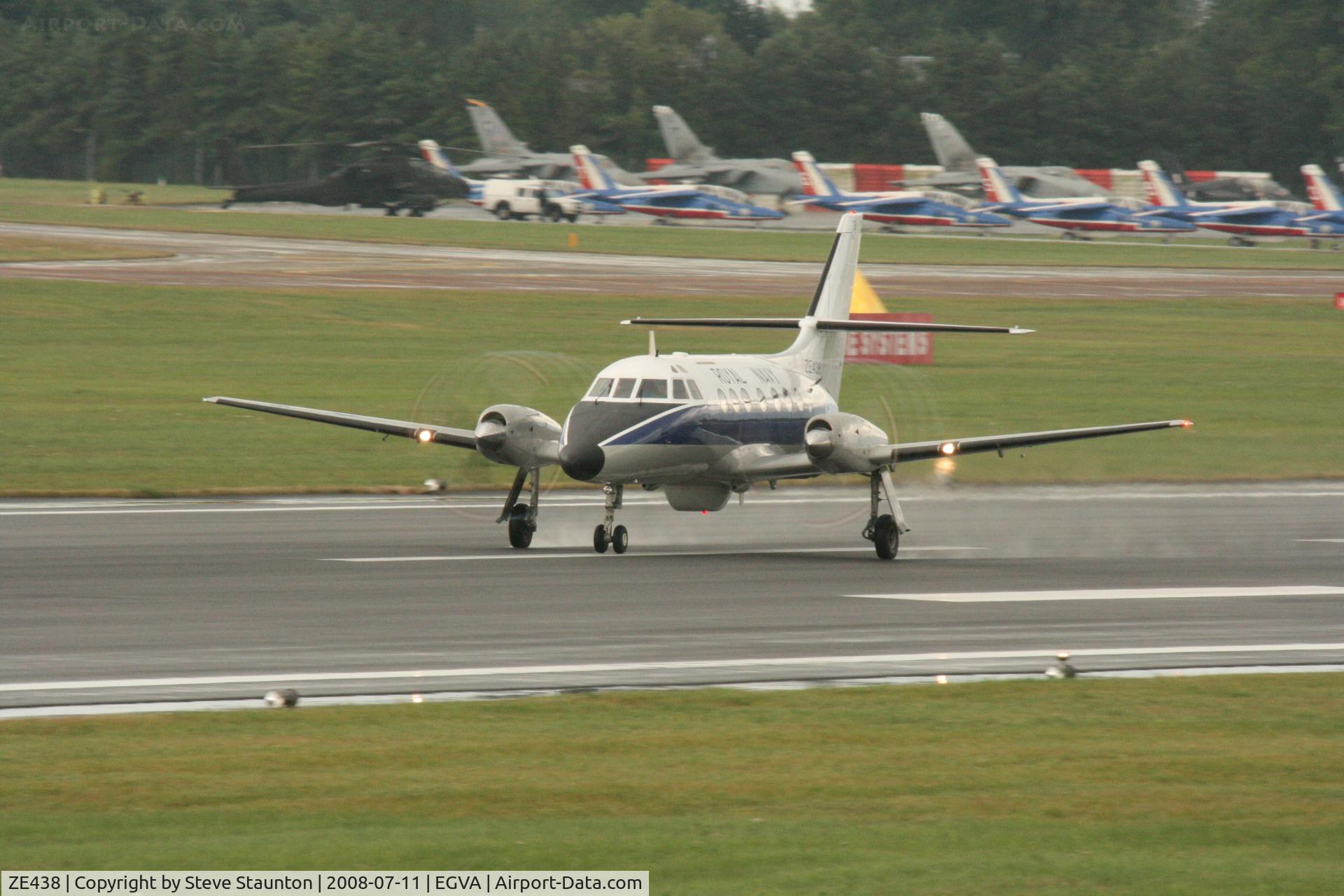 ZE438, 1986 British Aerospace BAe-3100 Jetstream T3 C/N 647, Taken at the Royal International Air Tattoo 2008 during arrivals and departures (show days cancelled due to bad weather)